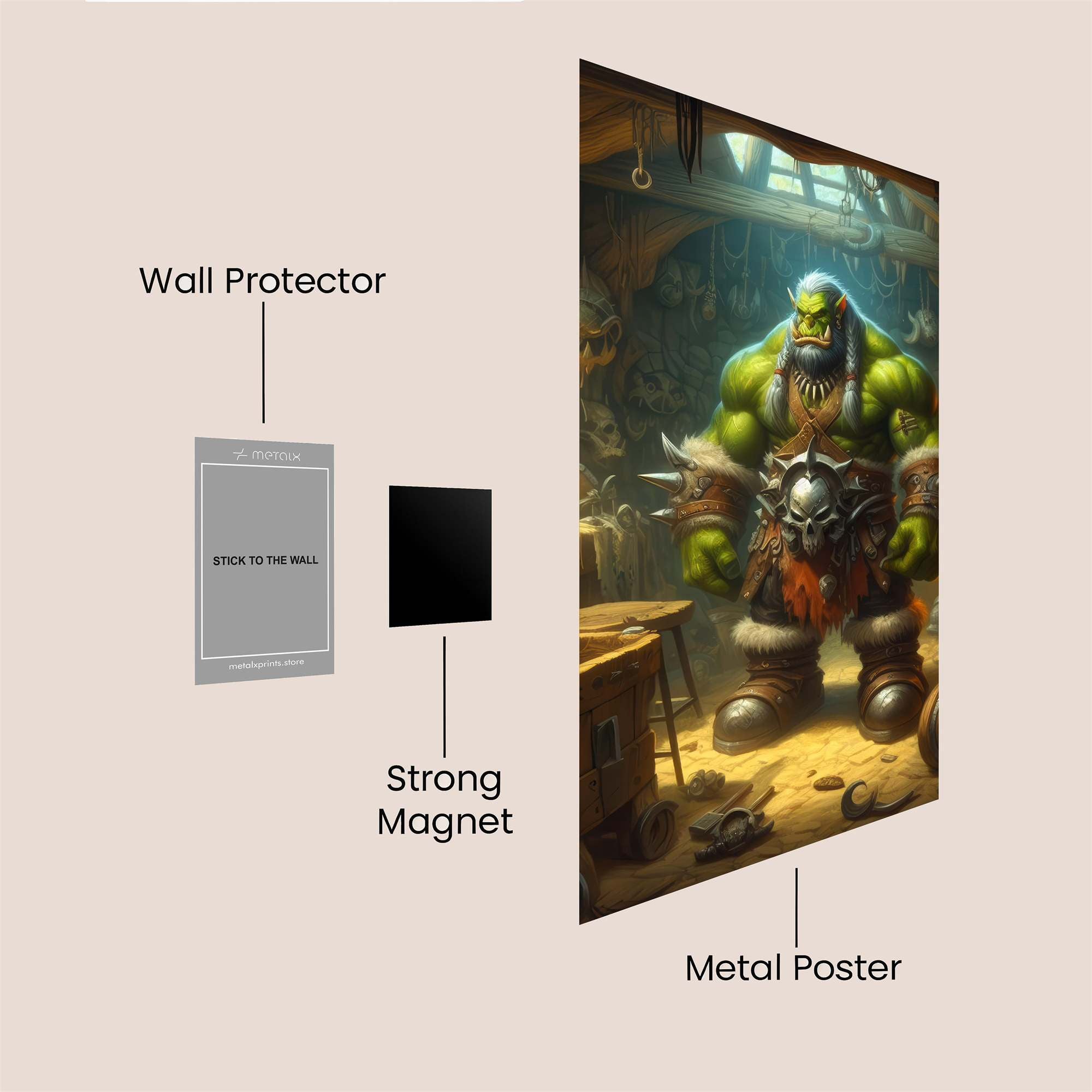 Thrall Resolute Safe Wall Magnetic / M