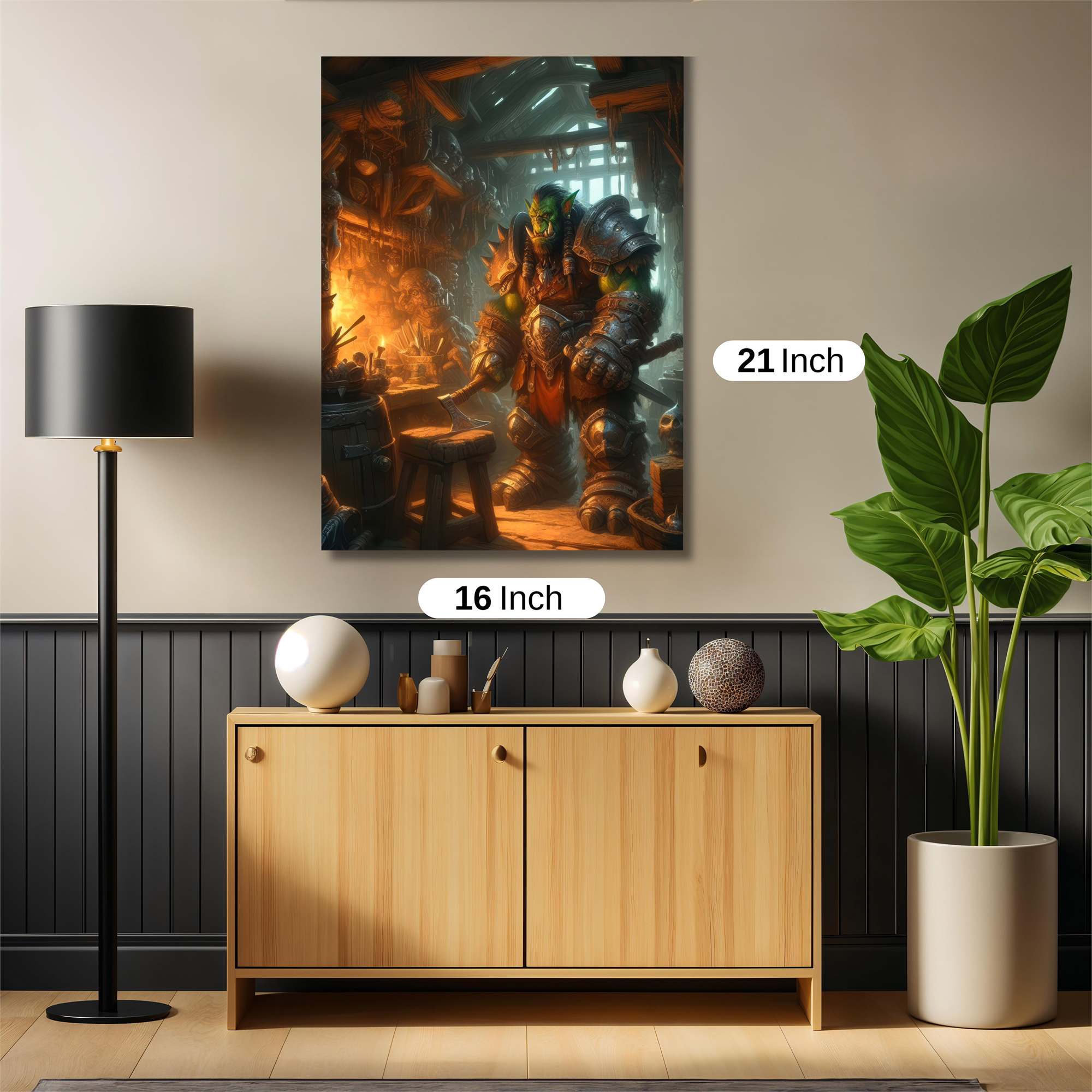Orc Blacksmith Safe Wall Magnetic / M
