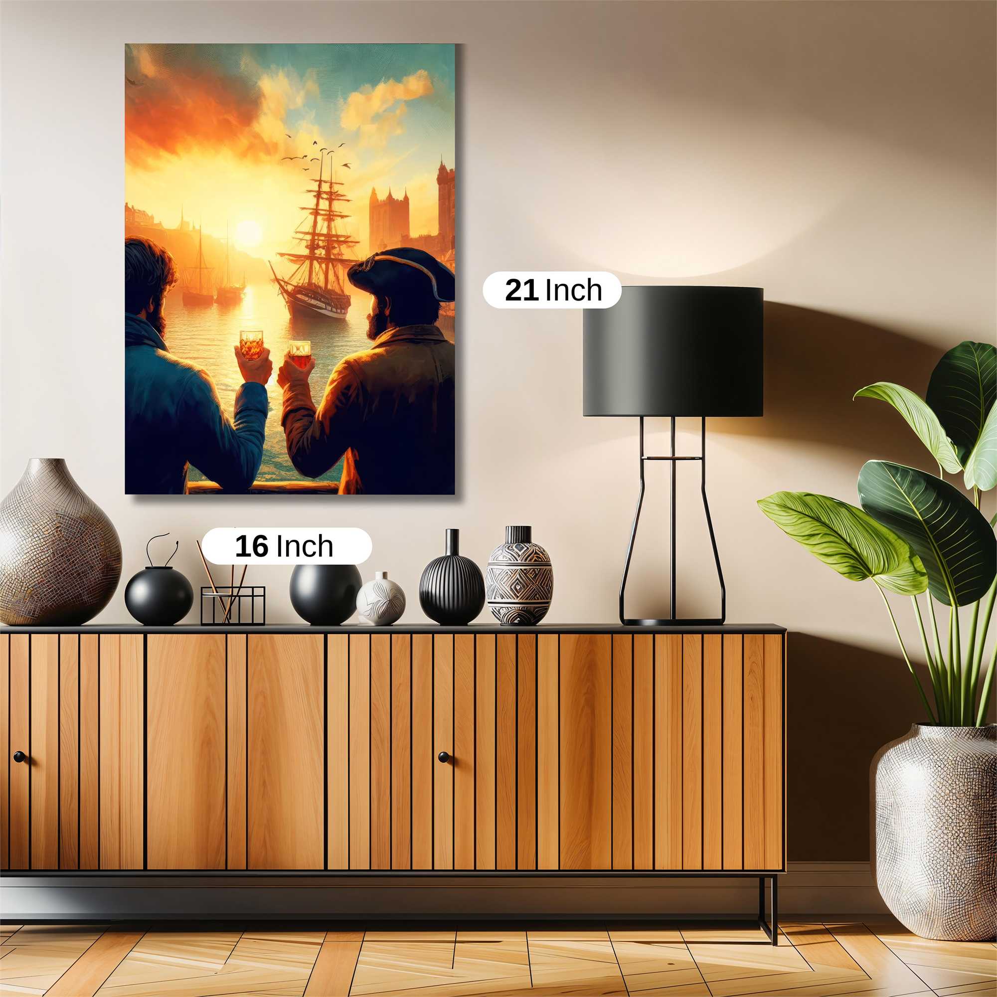 Pirate Sunset Safe Wall Magnetic / M