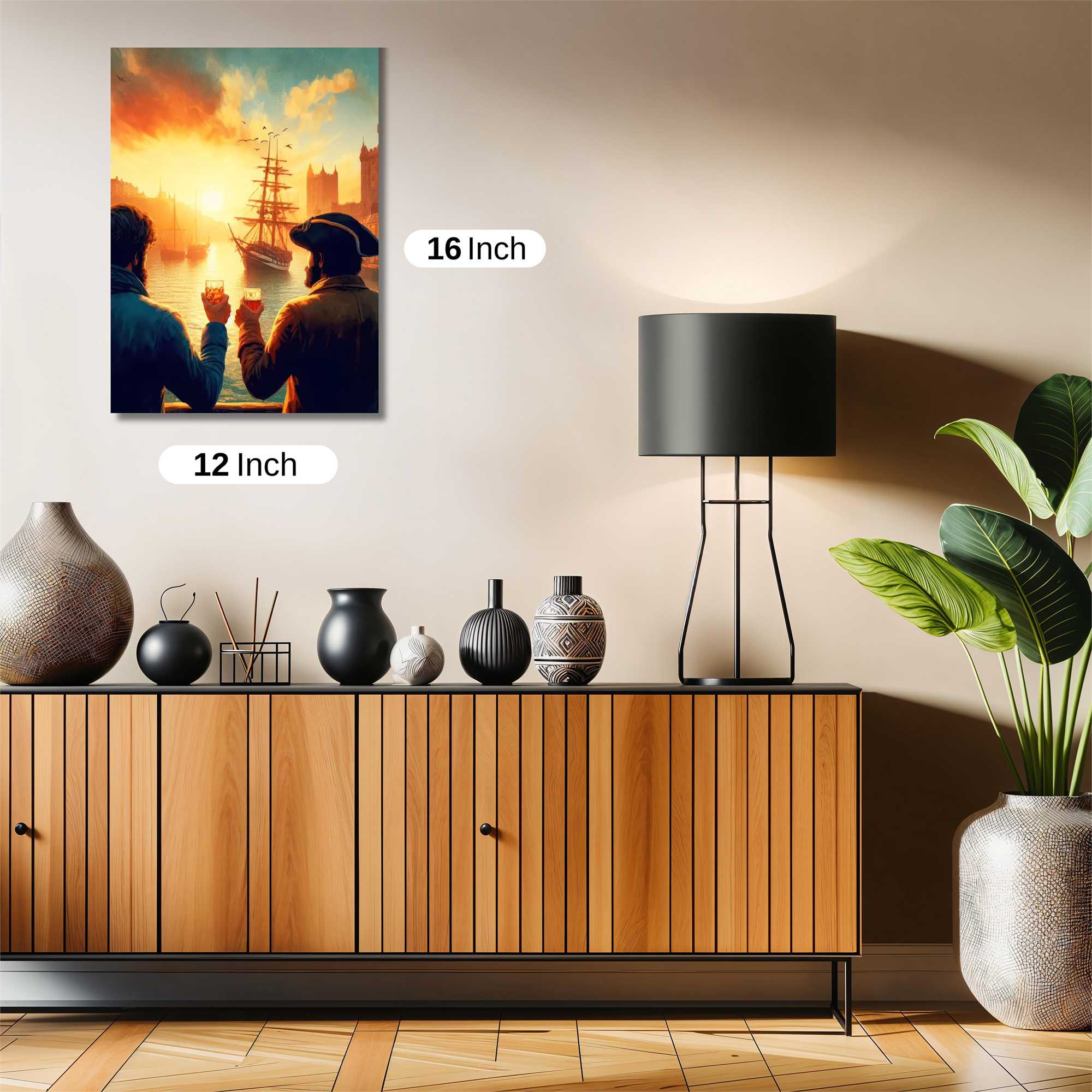 Pirate Sunset Safe Wall Magnetic / M