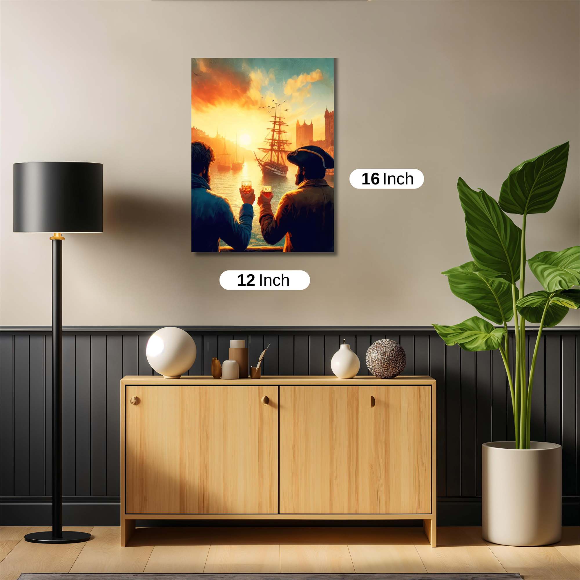 Pirate Sunset Safe Wall Magnetic / M