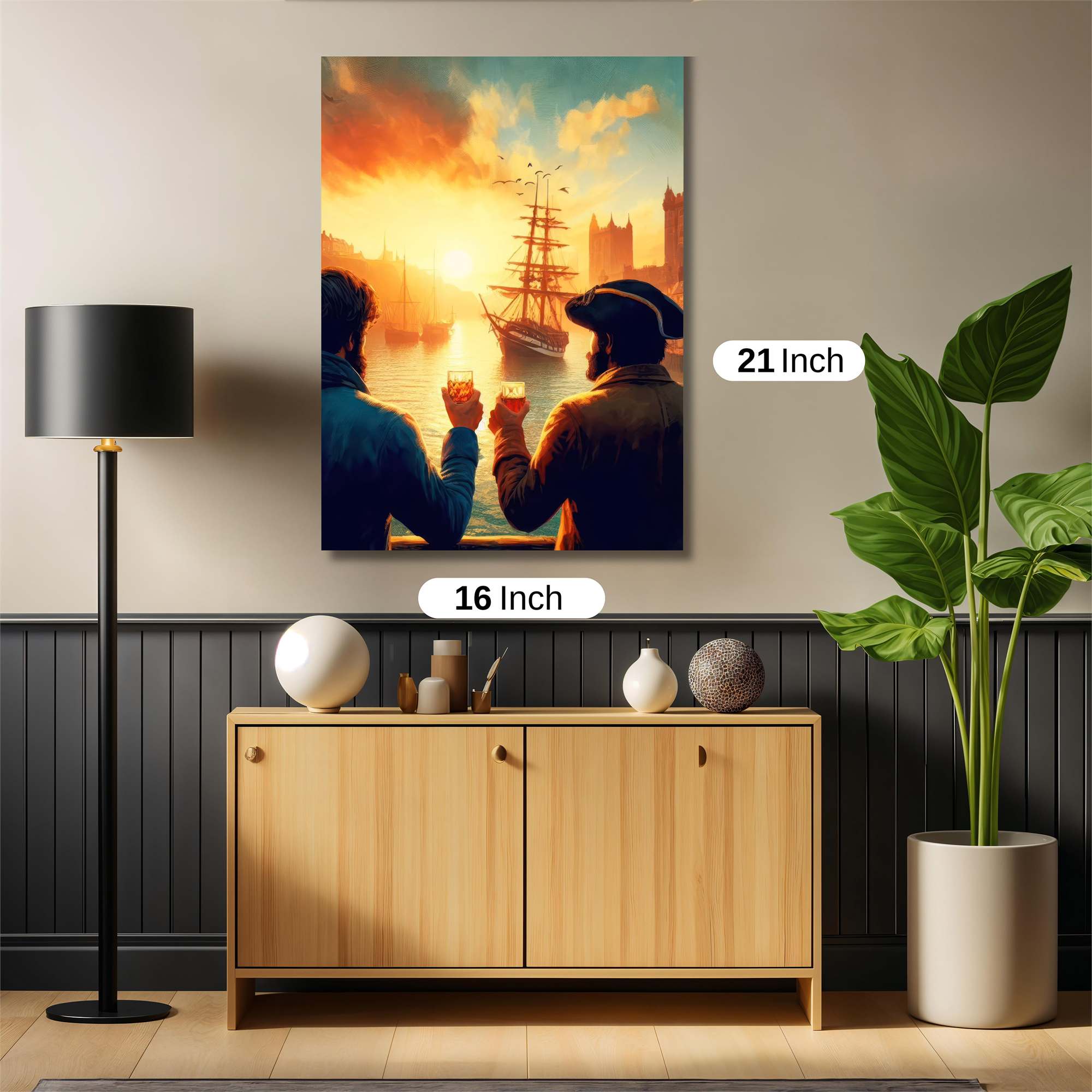 Pirate Sunset Safe Wall Magnetic / M