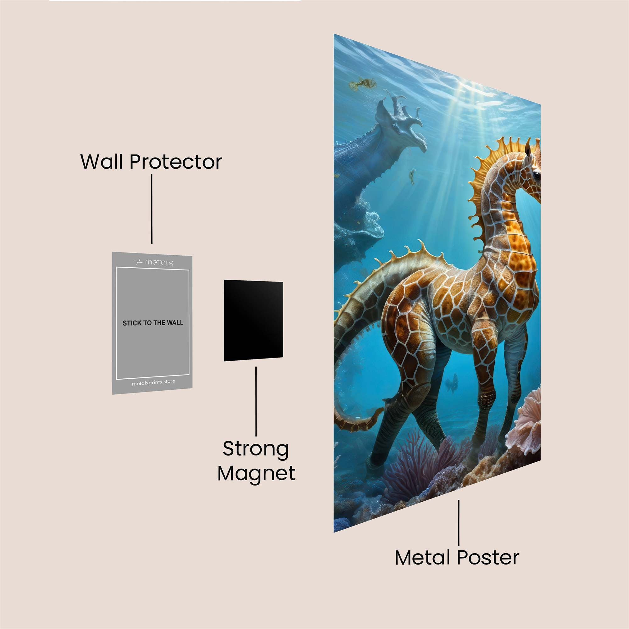 Giraffe Enigma Safe Wall Magnetic / M