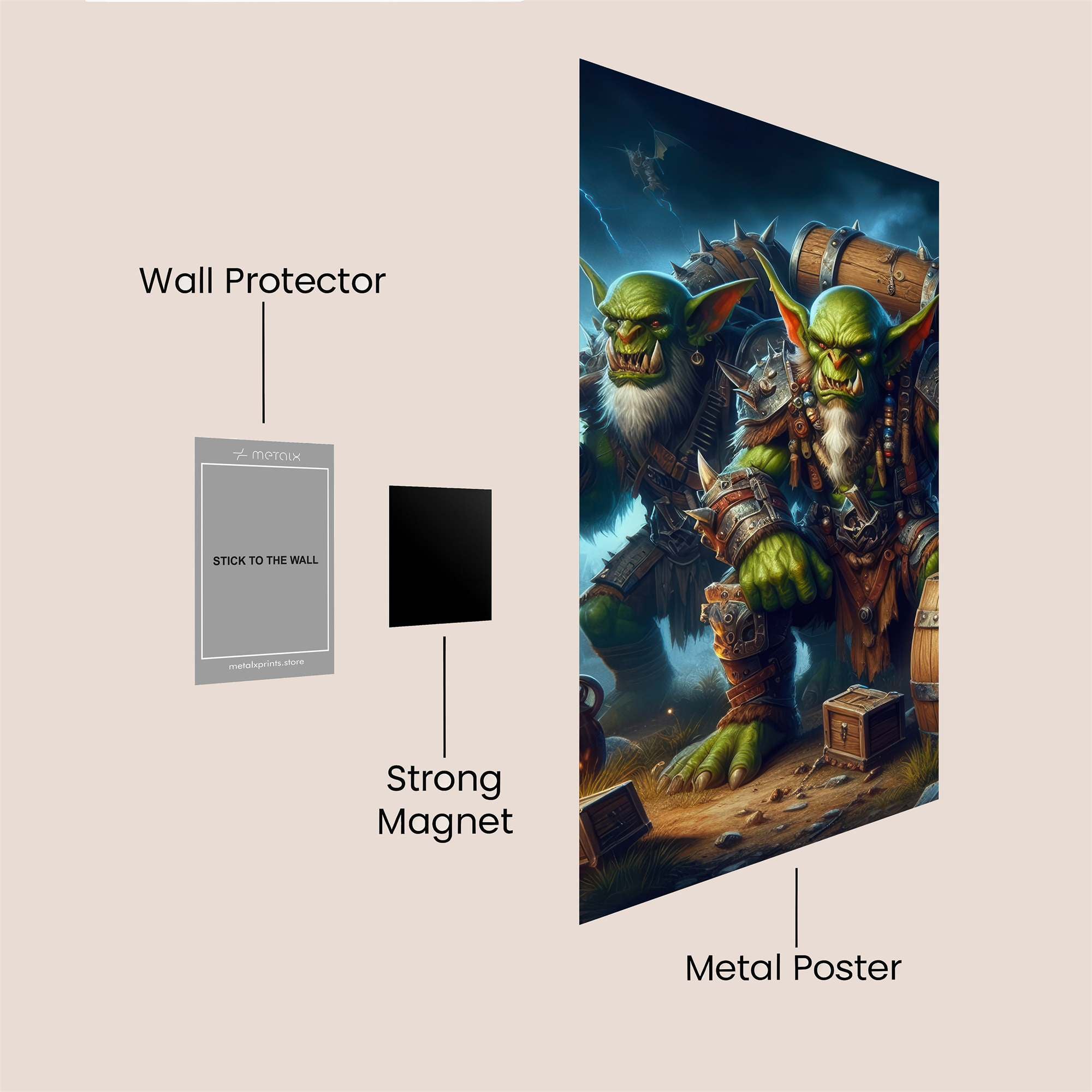 Goblin Raiders Safe Wall Magnetic / M