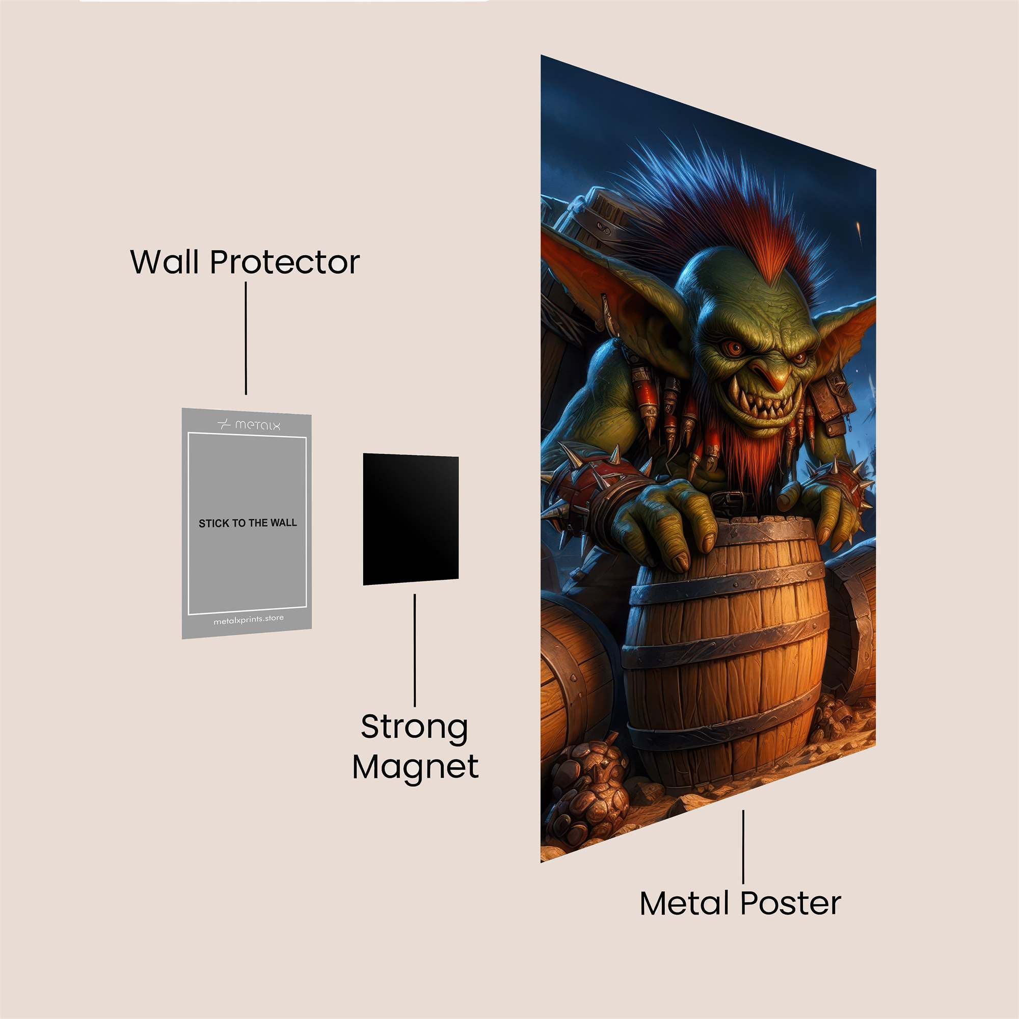 Goblin Rampage Safe Wall Magnetic / M