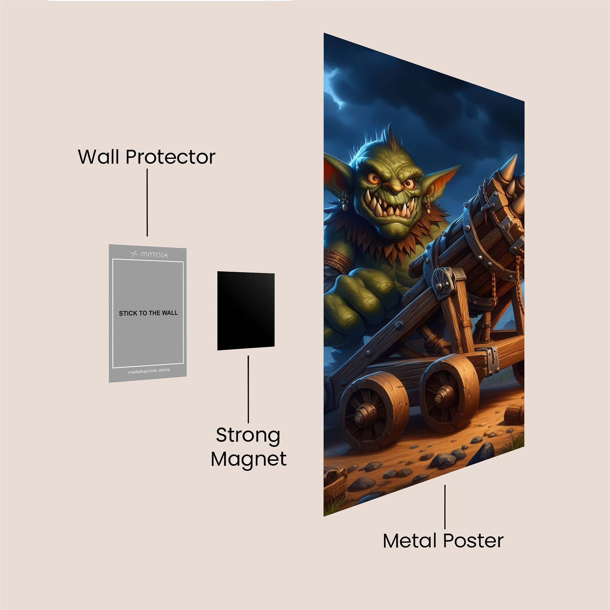 Goblin Siege Safe Wall Magnetic / M