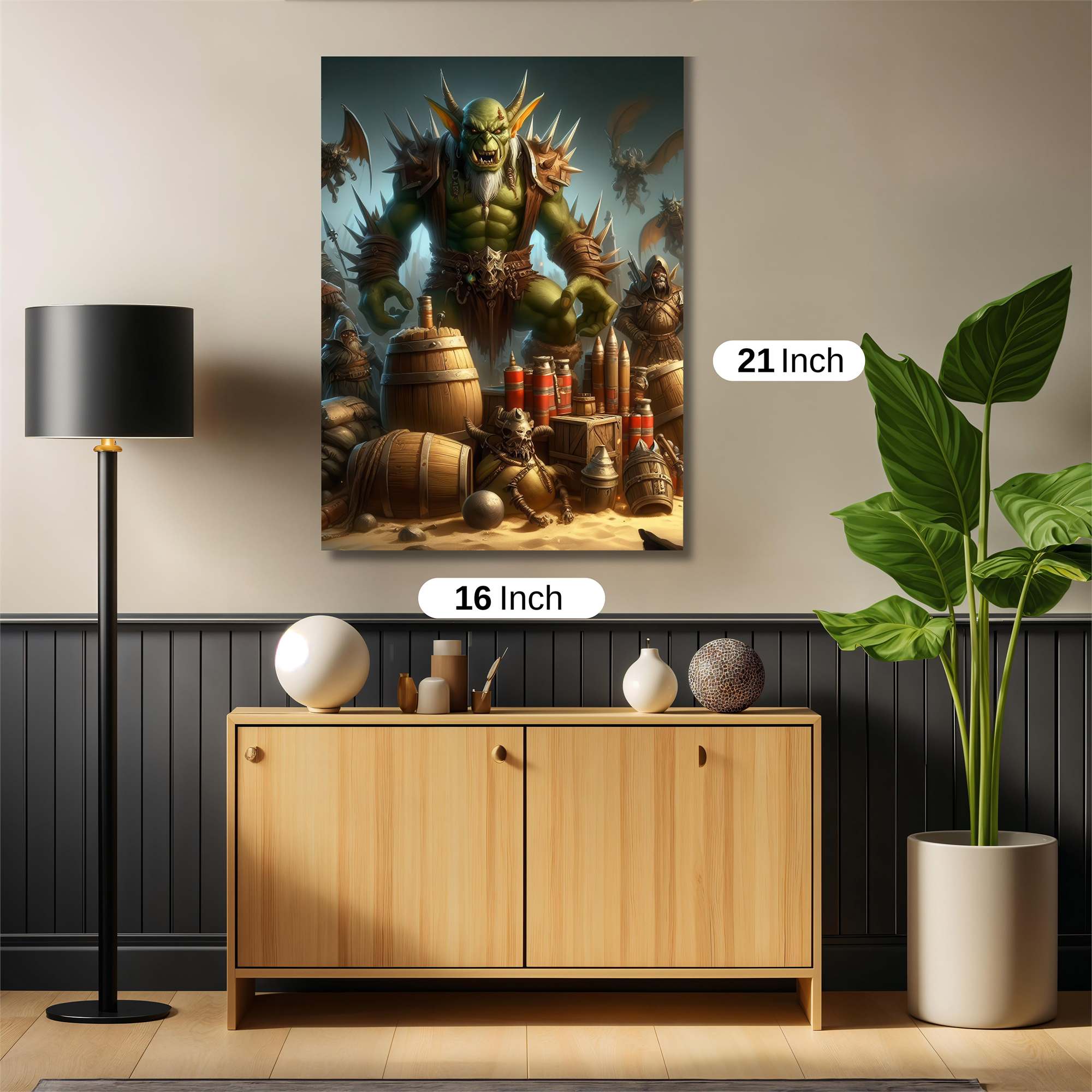 Orcish Revelry Safe Wall Magnetic / M