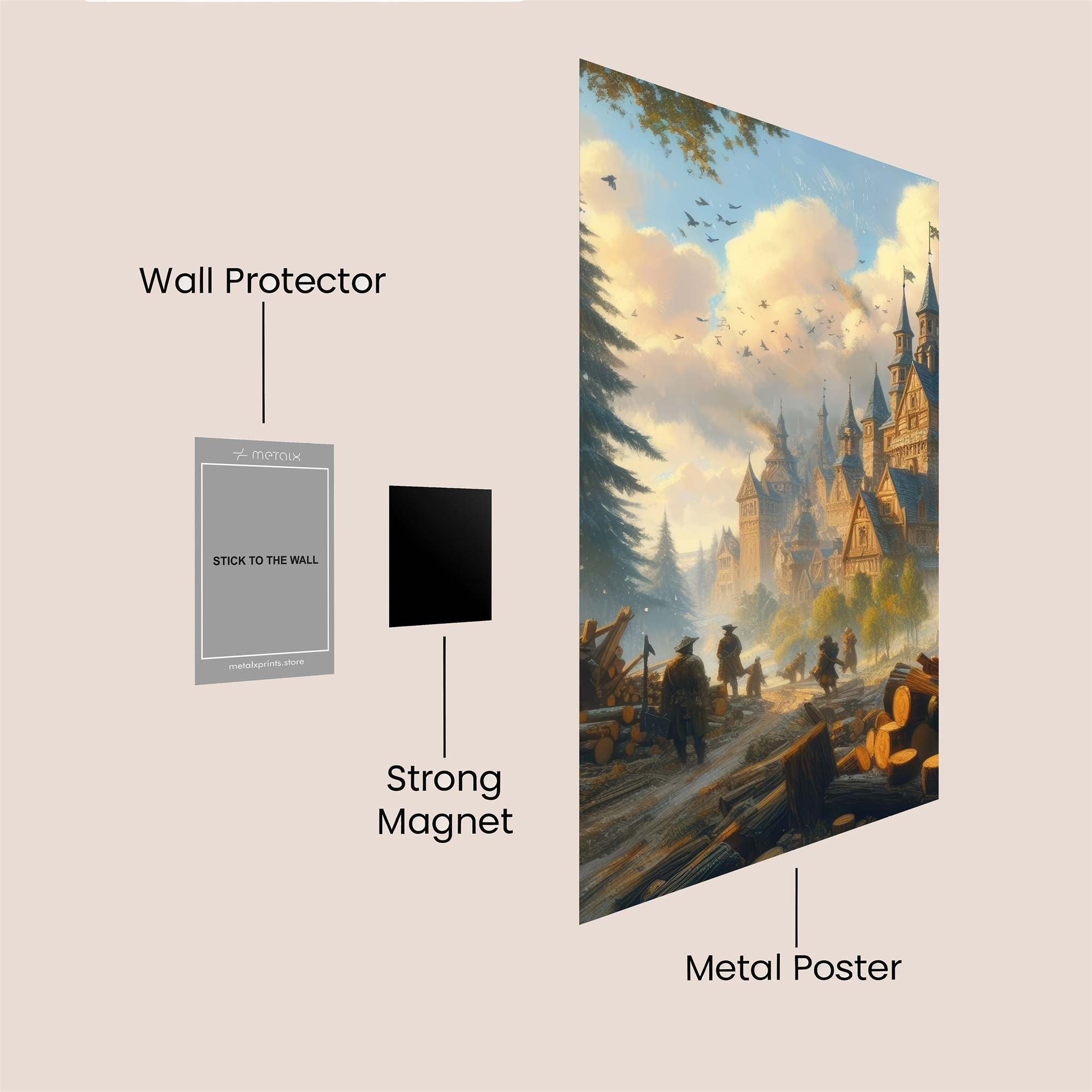 Castle Whimsy Safe Wall Magnetic / M