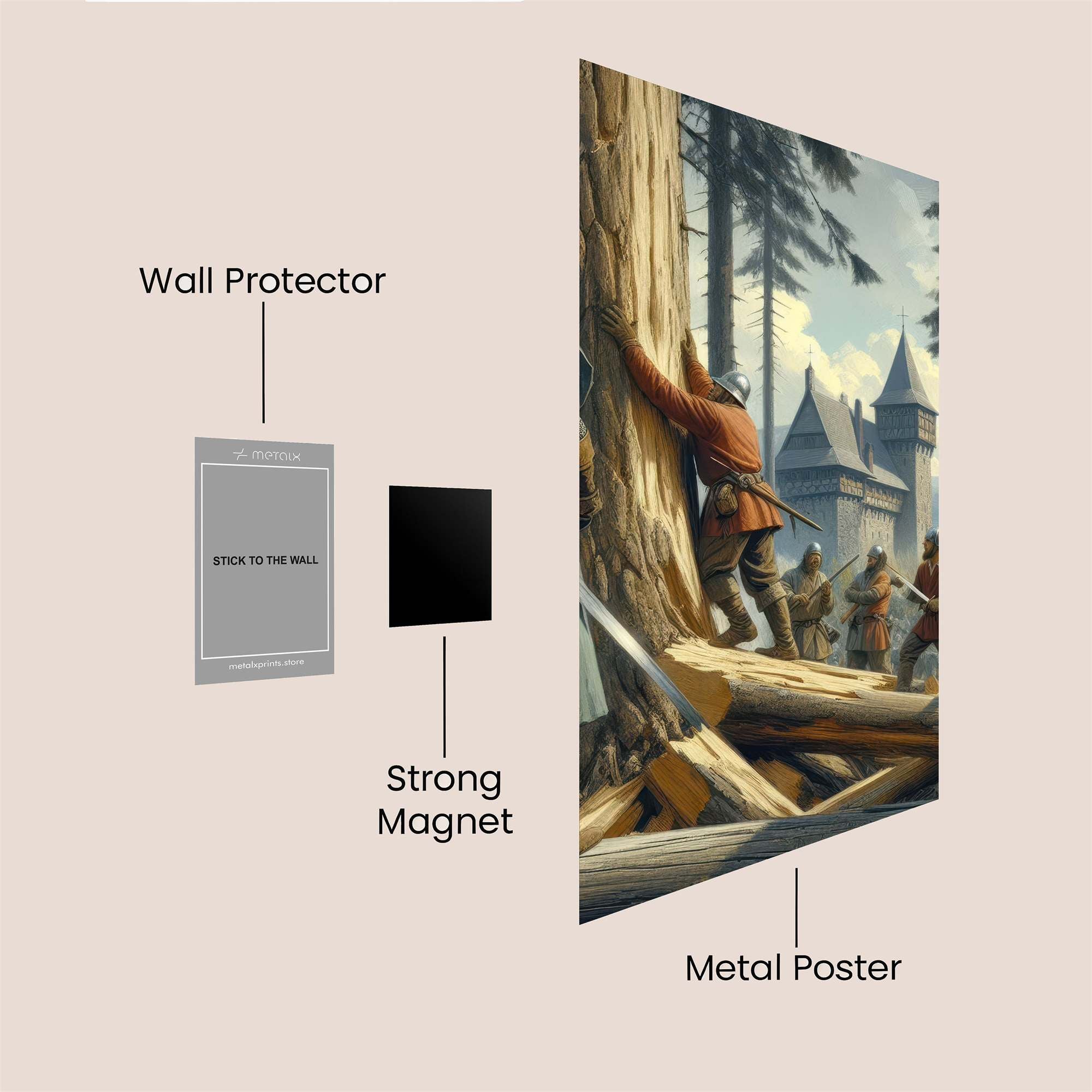Forest Siege Safe Wall Magnetic / M