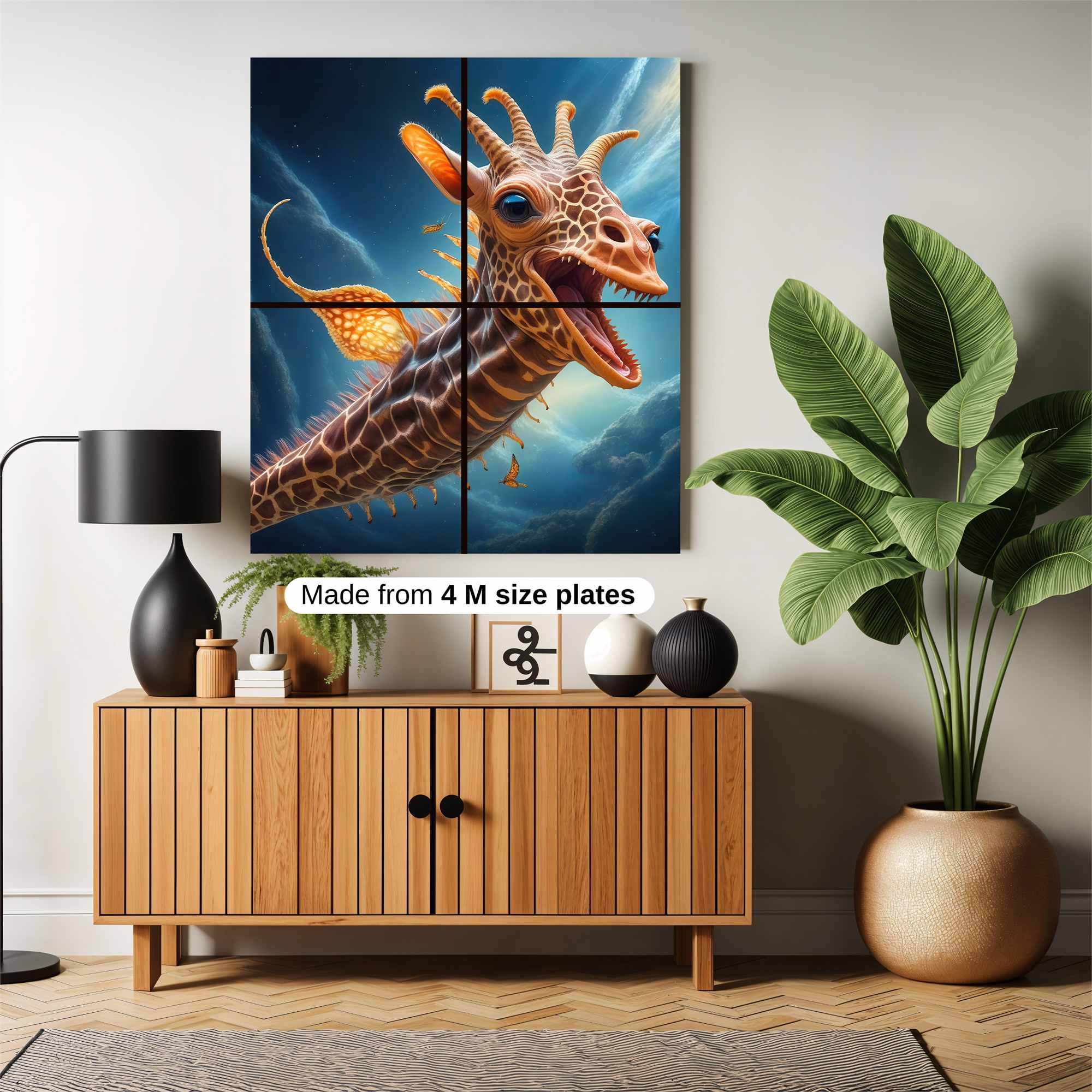 Giraffe Gleeful Safe Wall Magnetic / M