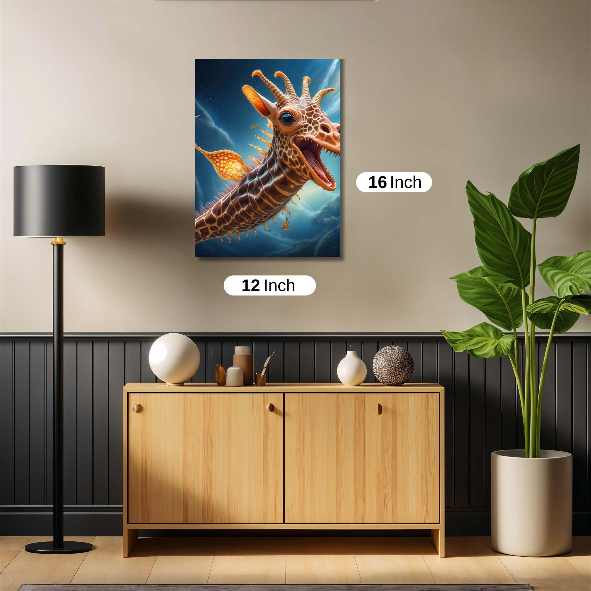 Giraffe Gleeful Safe Wall Magnetic / M