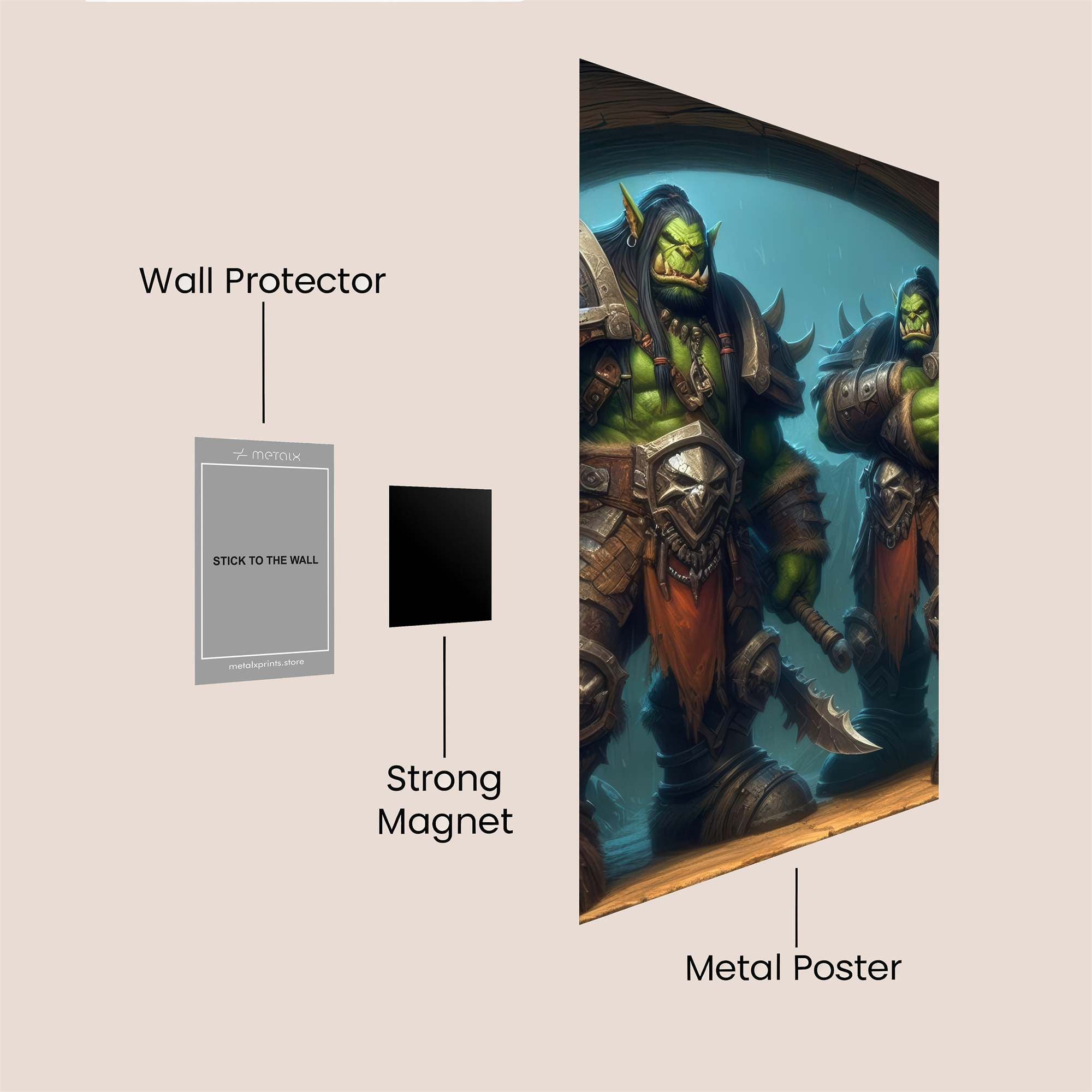 Thrall Resolute Safe Wall Magnetic / M