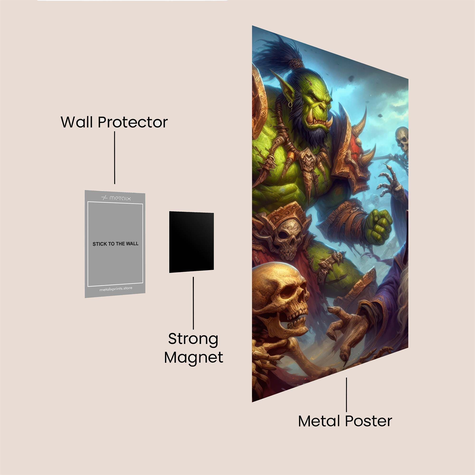 Orc Enchantment Safe Wall Magnetic / M