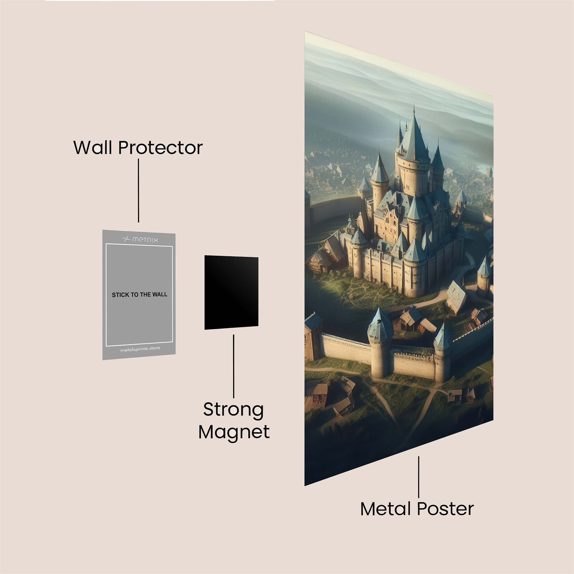 Castle Serenity Safe Wall Magnetic / M