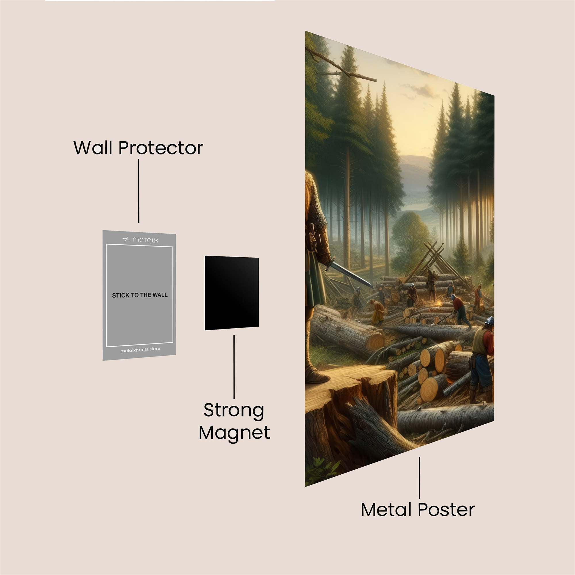 Forest Forge Safe Wall Magnetic / M