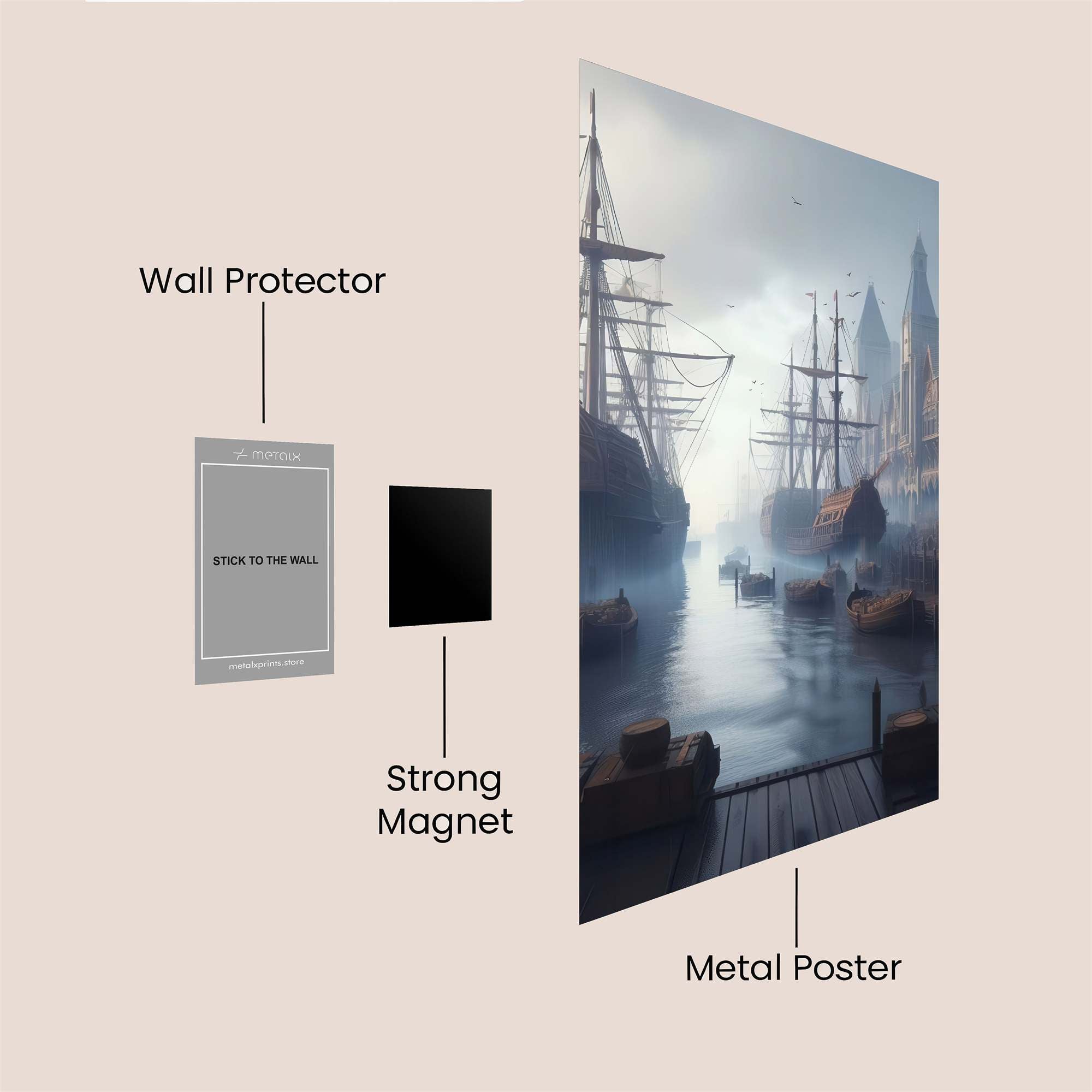 Pirate's Dawn Safe Wall Magnetic / M