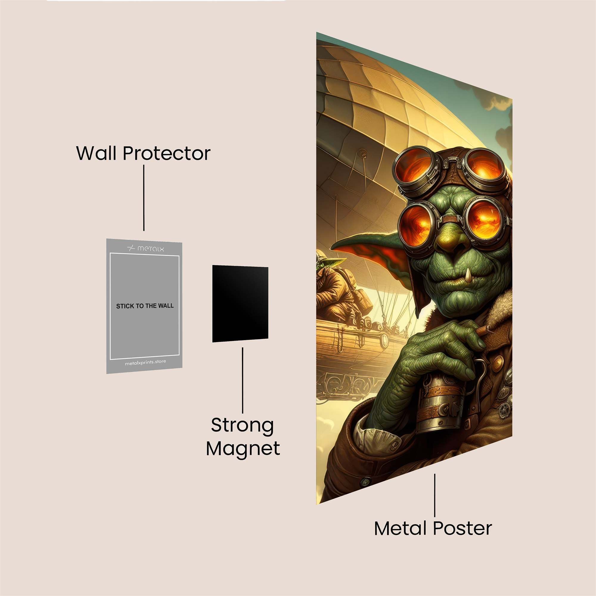 Goblin Aviator Safe Wall Magnetic / M