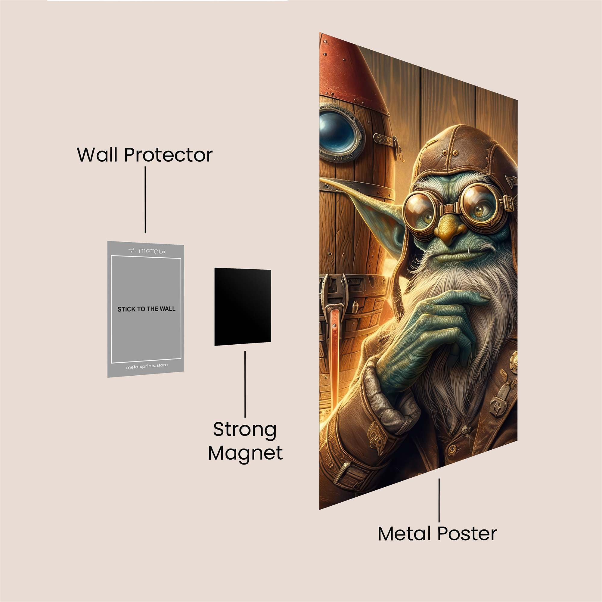 Goblin Adventurer Safe Wall Magnetic / M