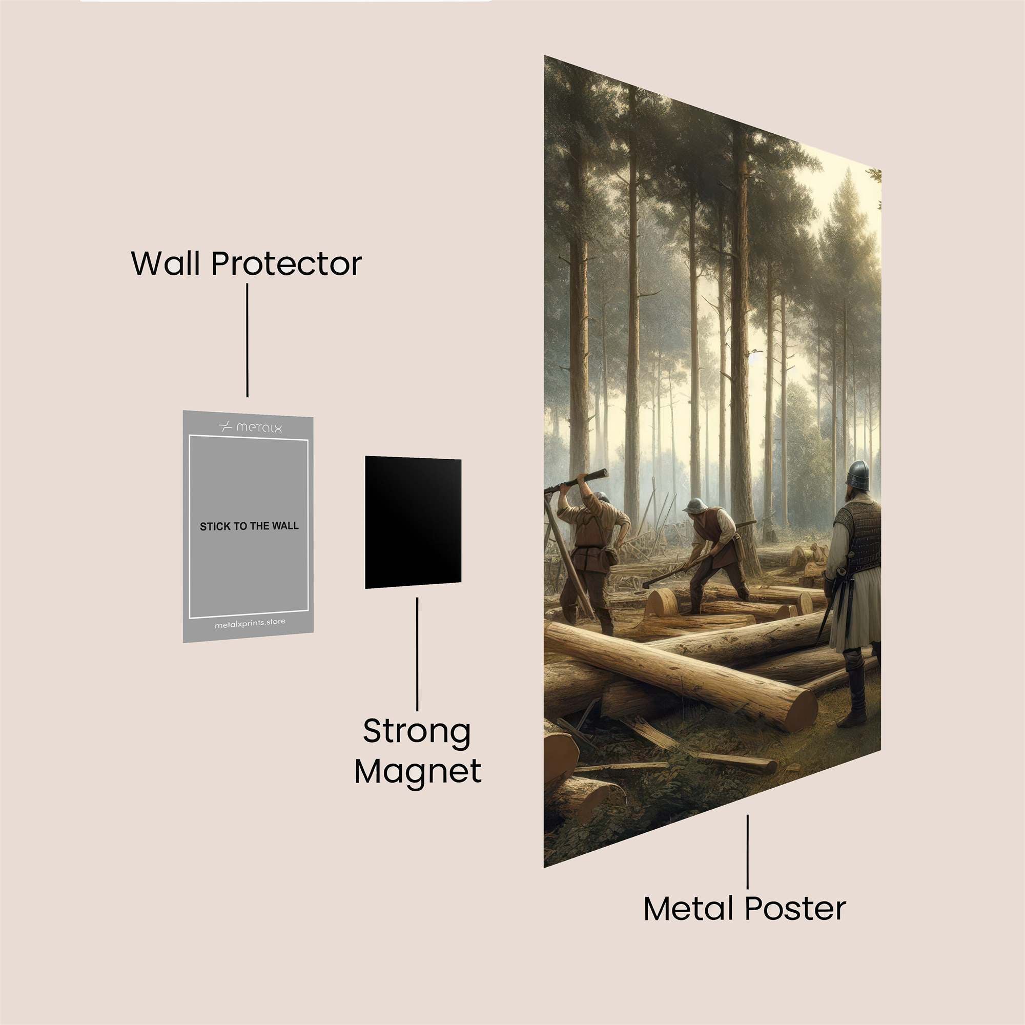 Forest Toil Safe Wall Magnetic / M