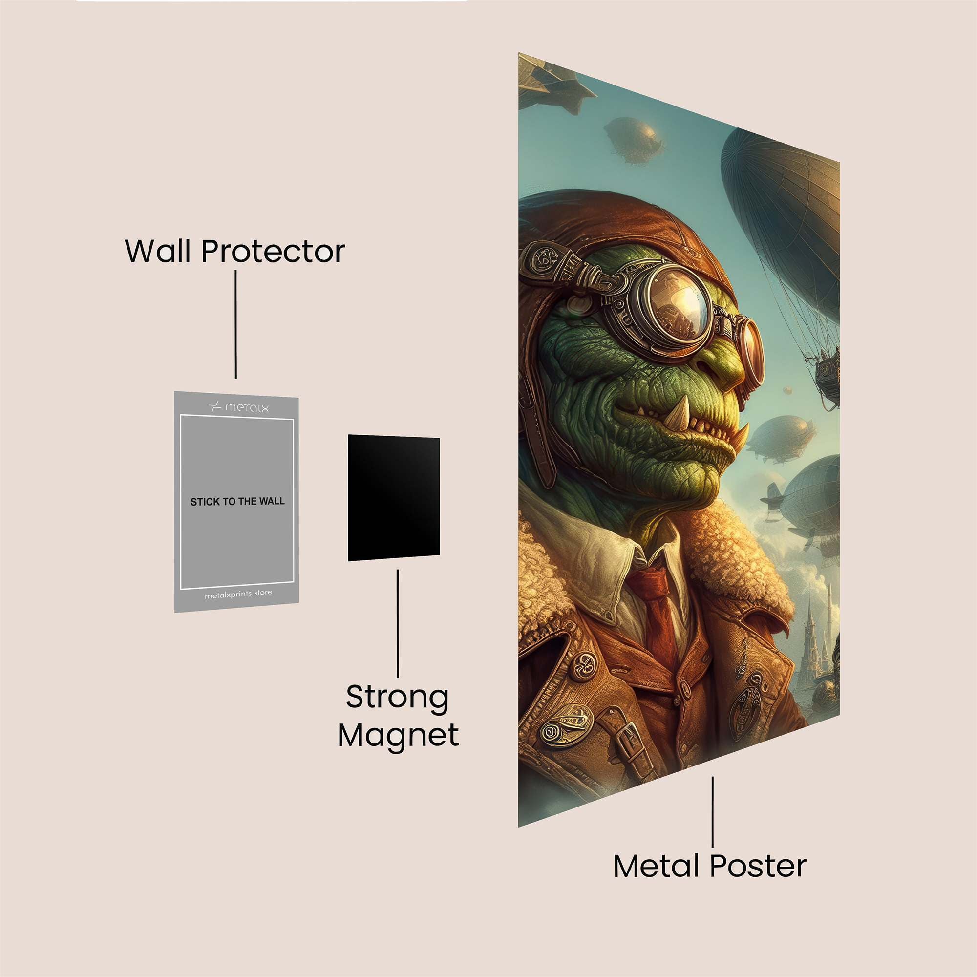 Goblin Aviator Safe Wall Magnetic / M