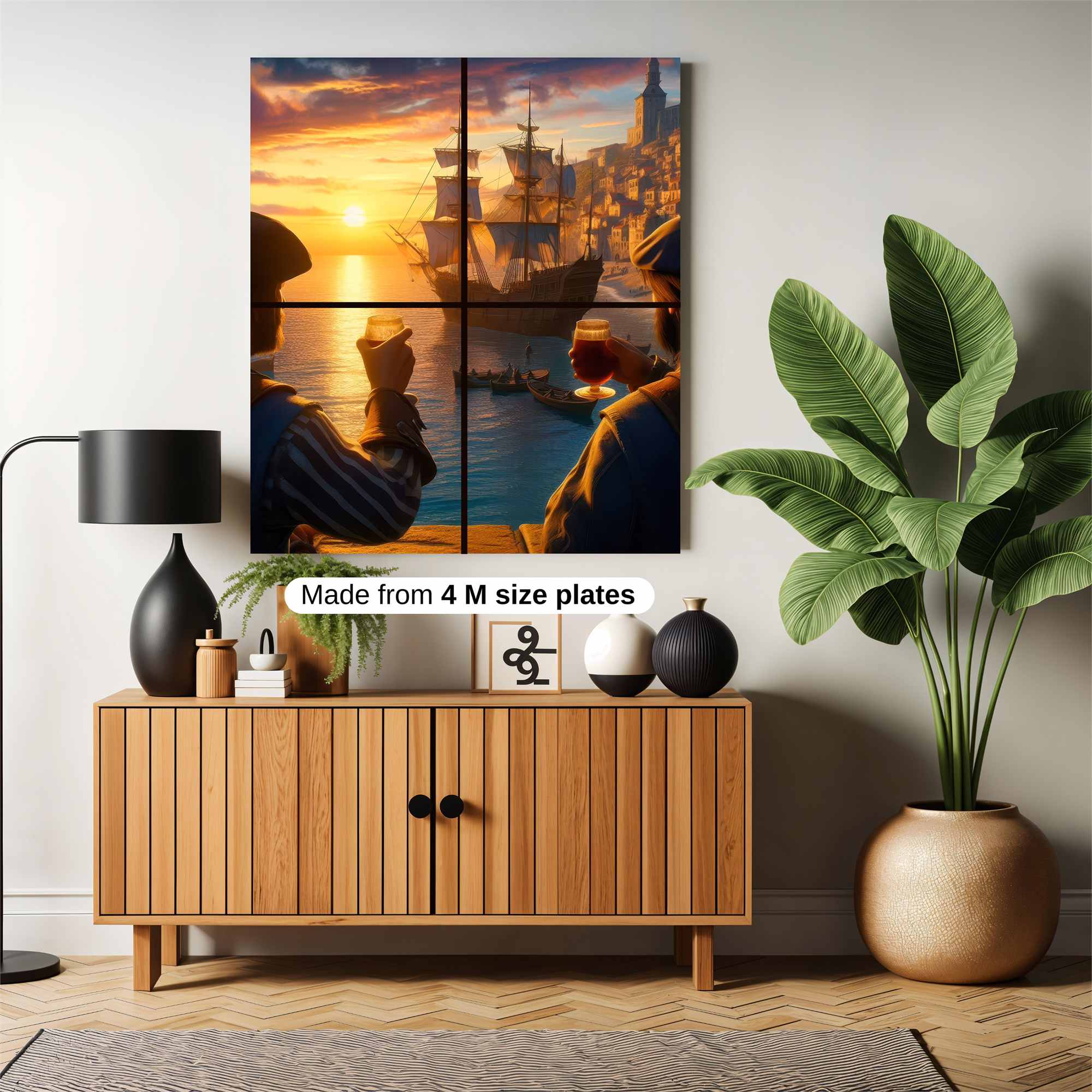 Pirate Sunset Safe Wall Magnetic / M