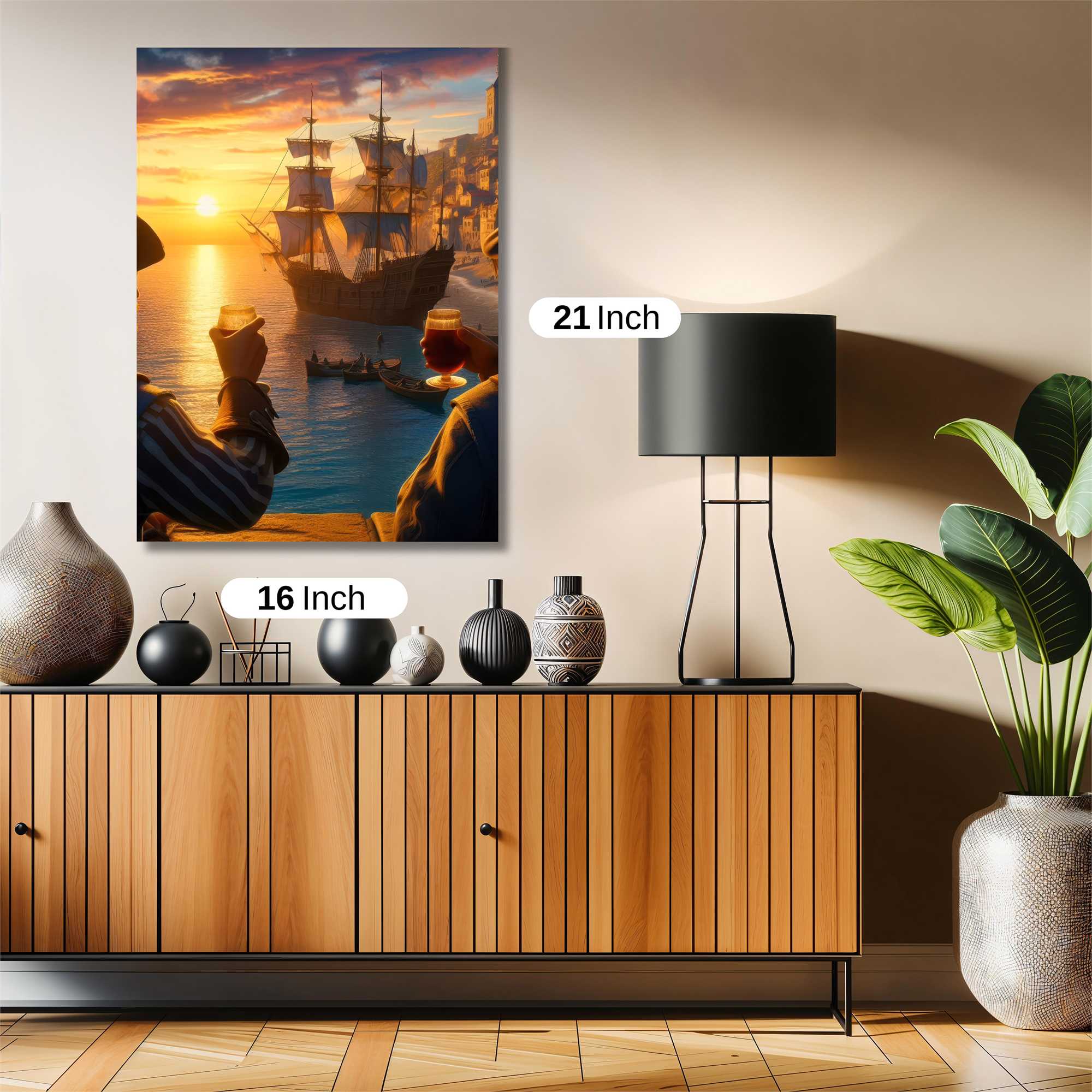 Pirate Sunset Safe Wall Magnetic / M
