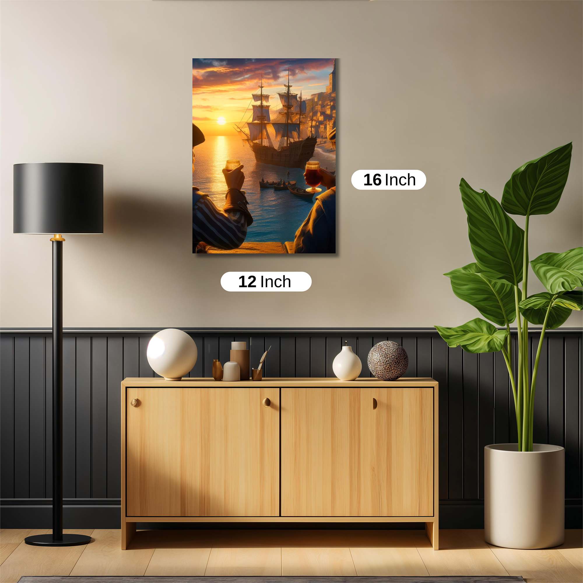 Pirate Sunset Safe Wall Magnetic / M