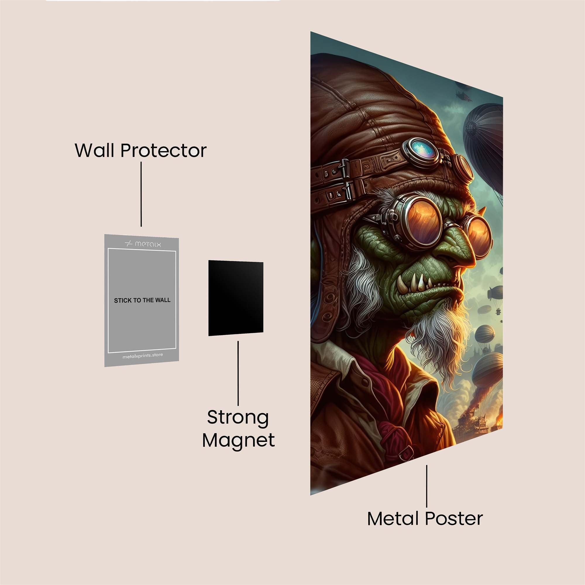 Goblin Aviator Safe Wall Magnetic / M