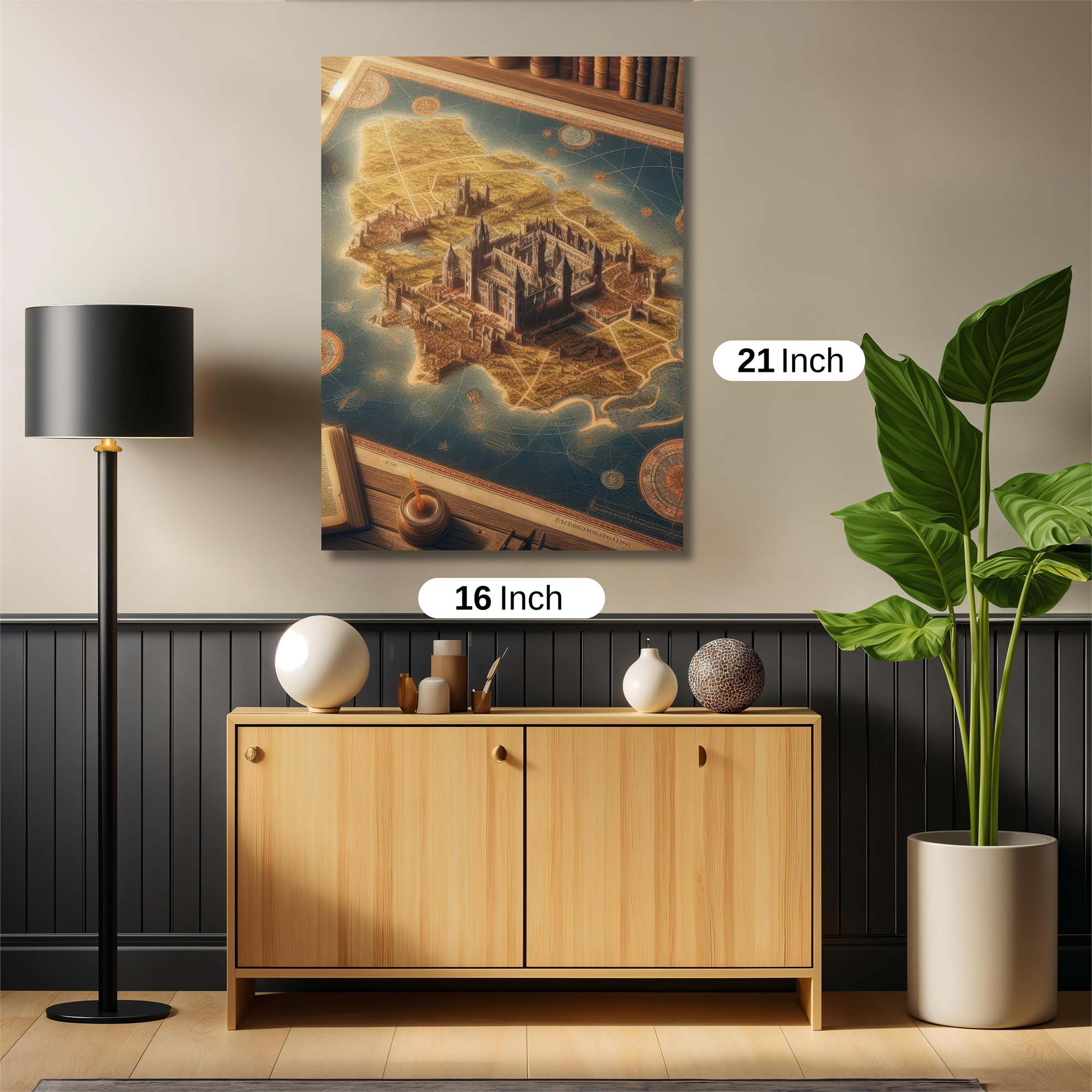 Hogwarts Enigmatic Safe Wall Magnetic / M