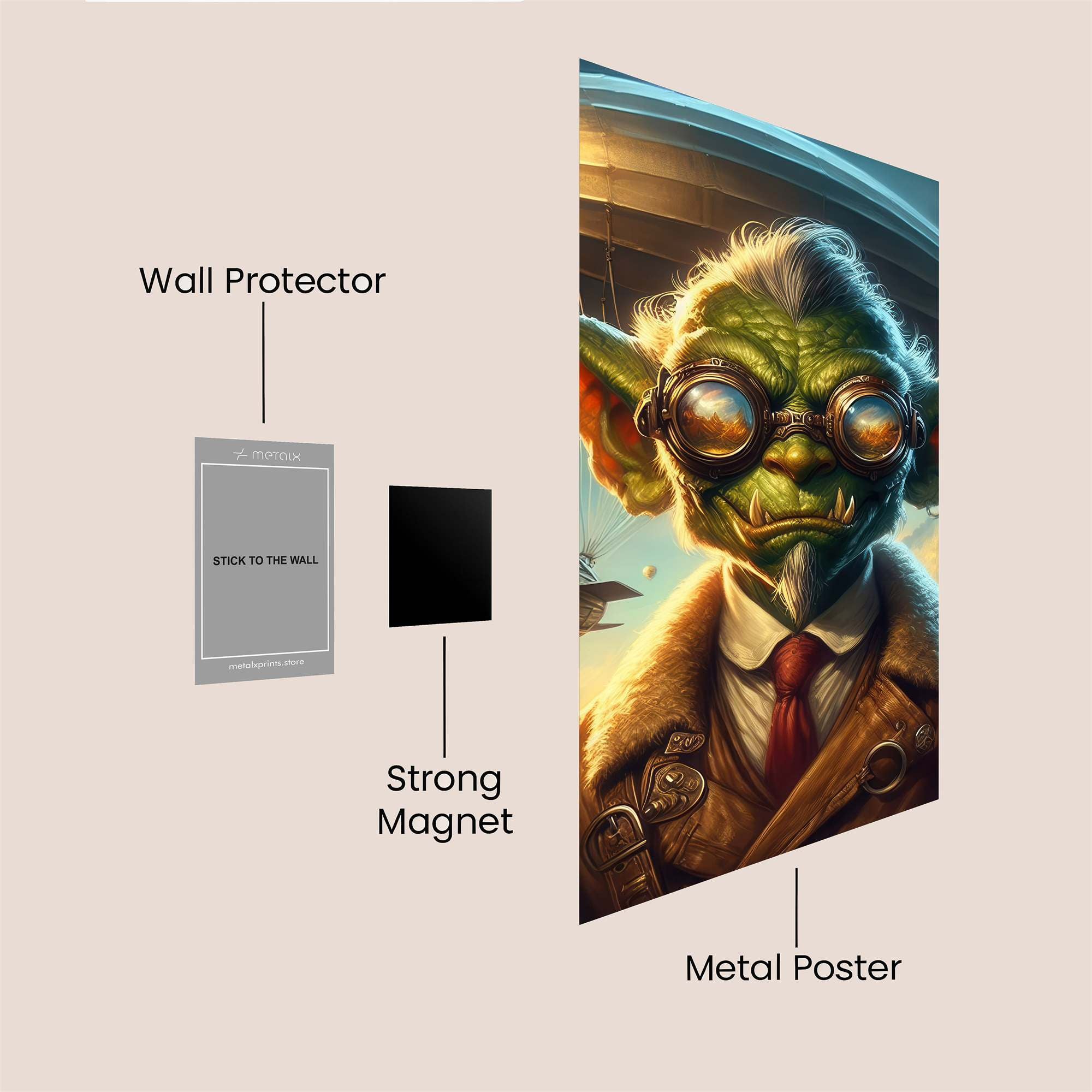 Goblin Aviator Safe Wall Magnetic / M