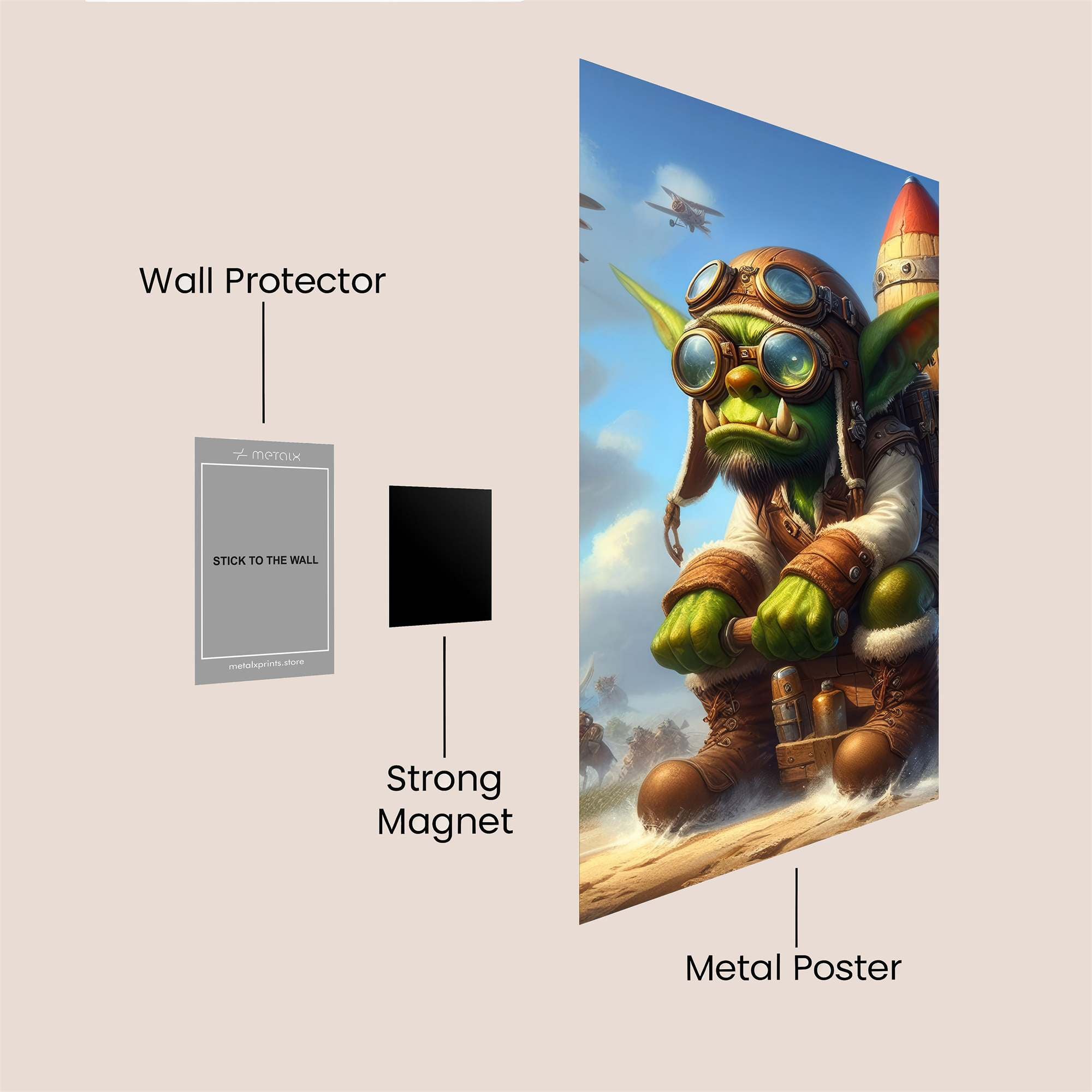 Goblin Adventurer Safe Wall Magnetic / M