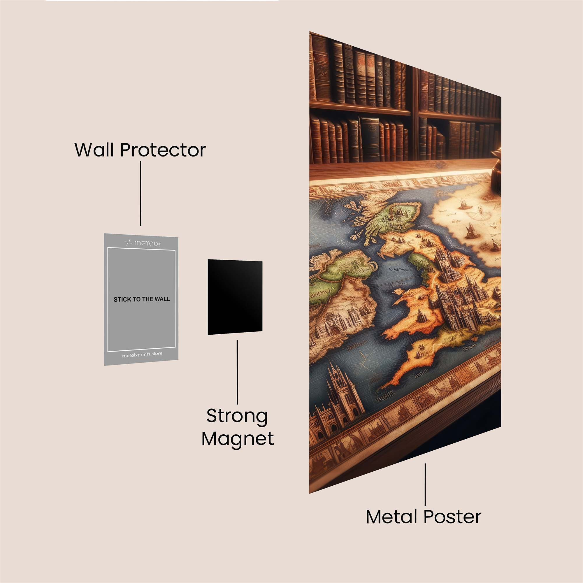 MapQuest Safe Wall Magnetic / M