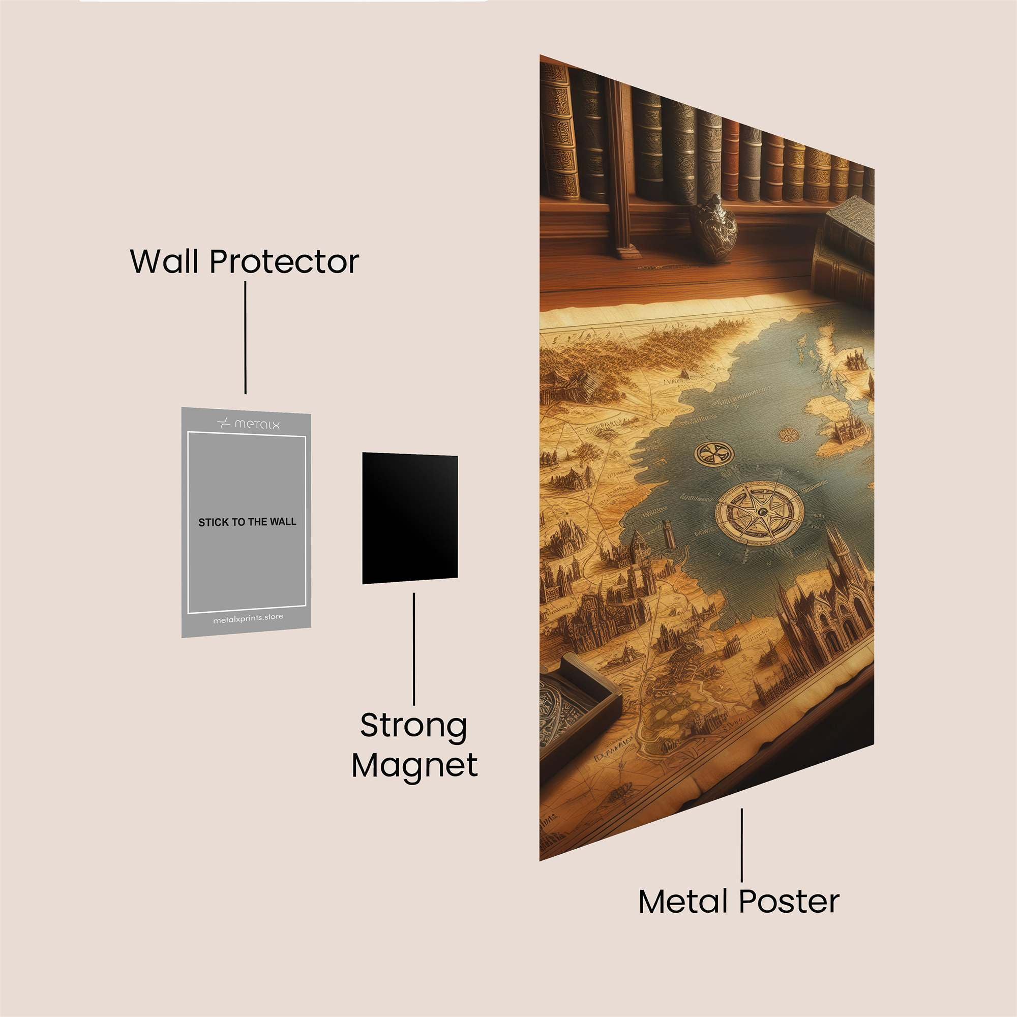Map Enigma Safe Wall Magnetic / M