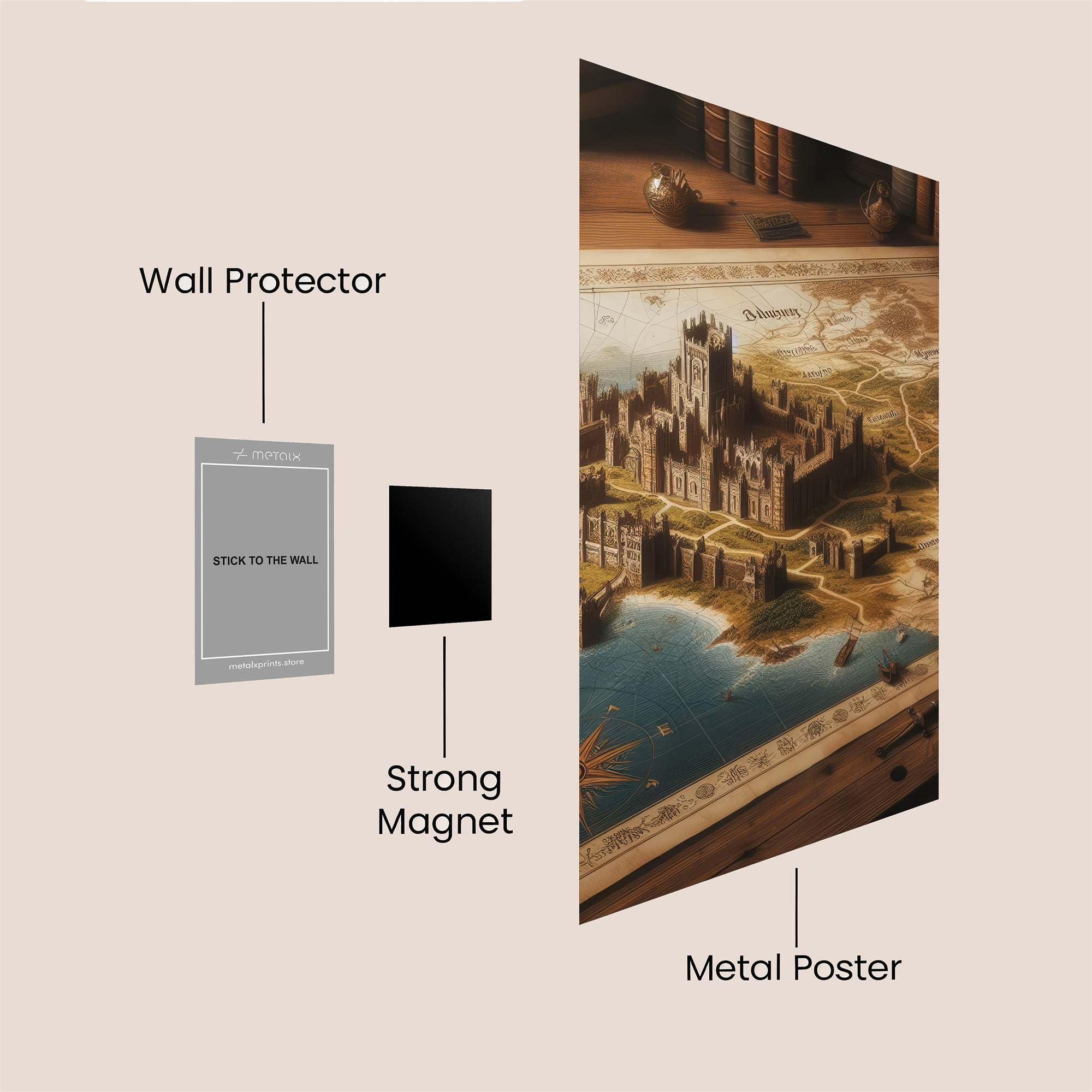 Hogwarts Enchanting Safe Wall Magnetic / M