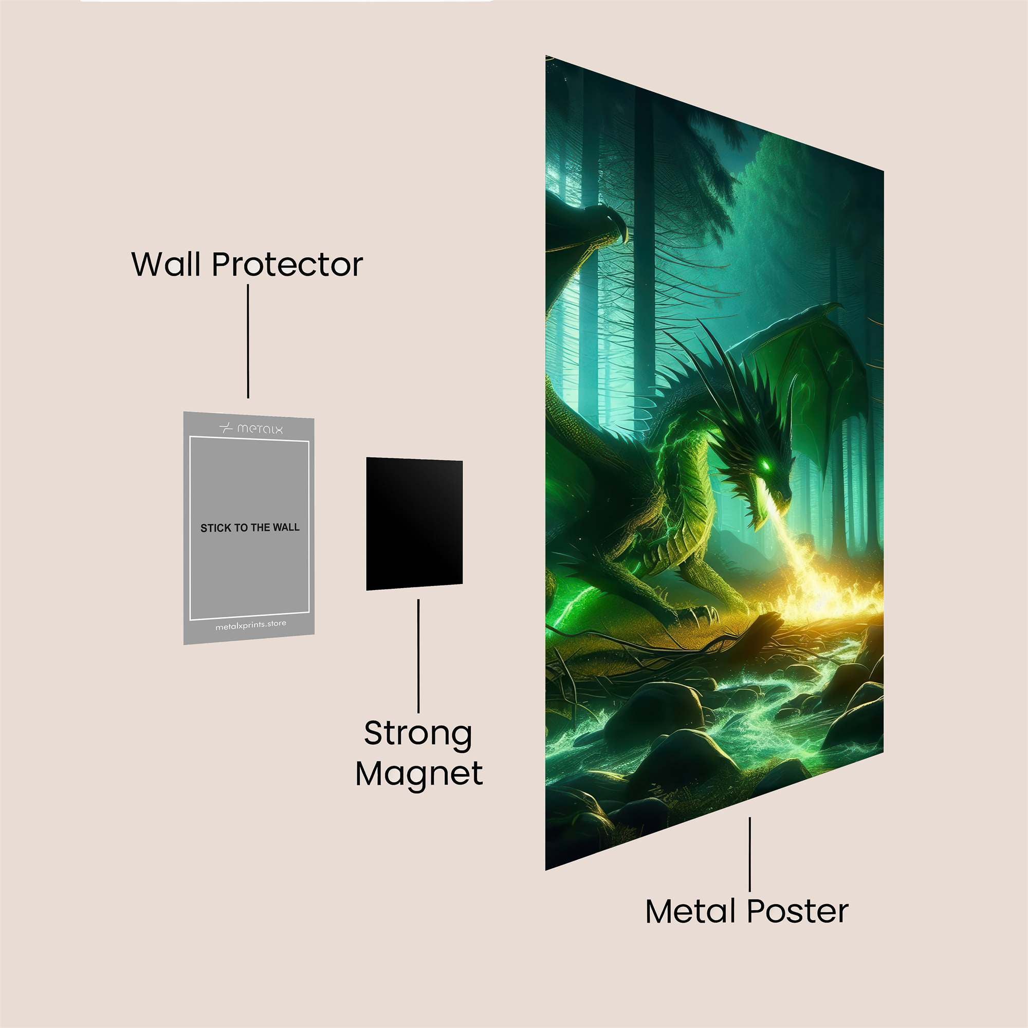 Dragon Enigma Safe Wall Magnetic / M