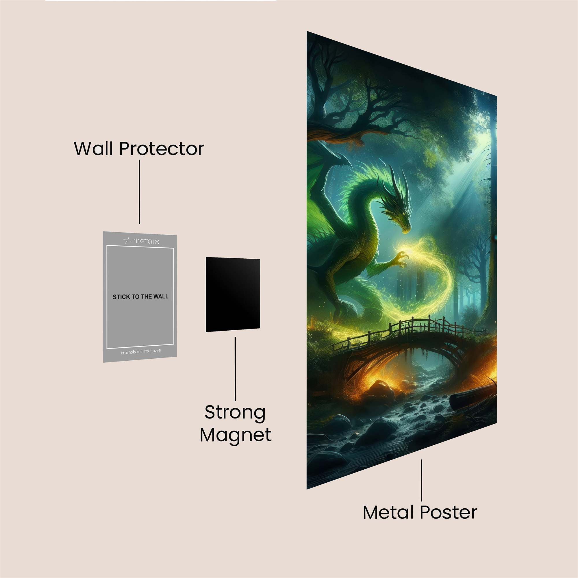 Dragon Enchantment Safe Wall Magnetic / M