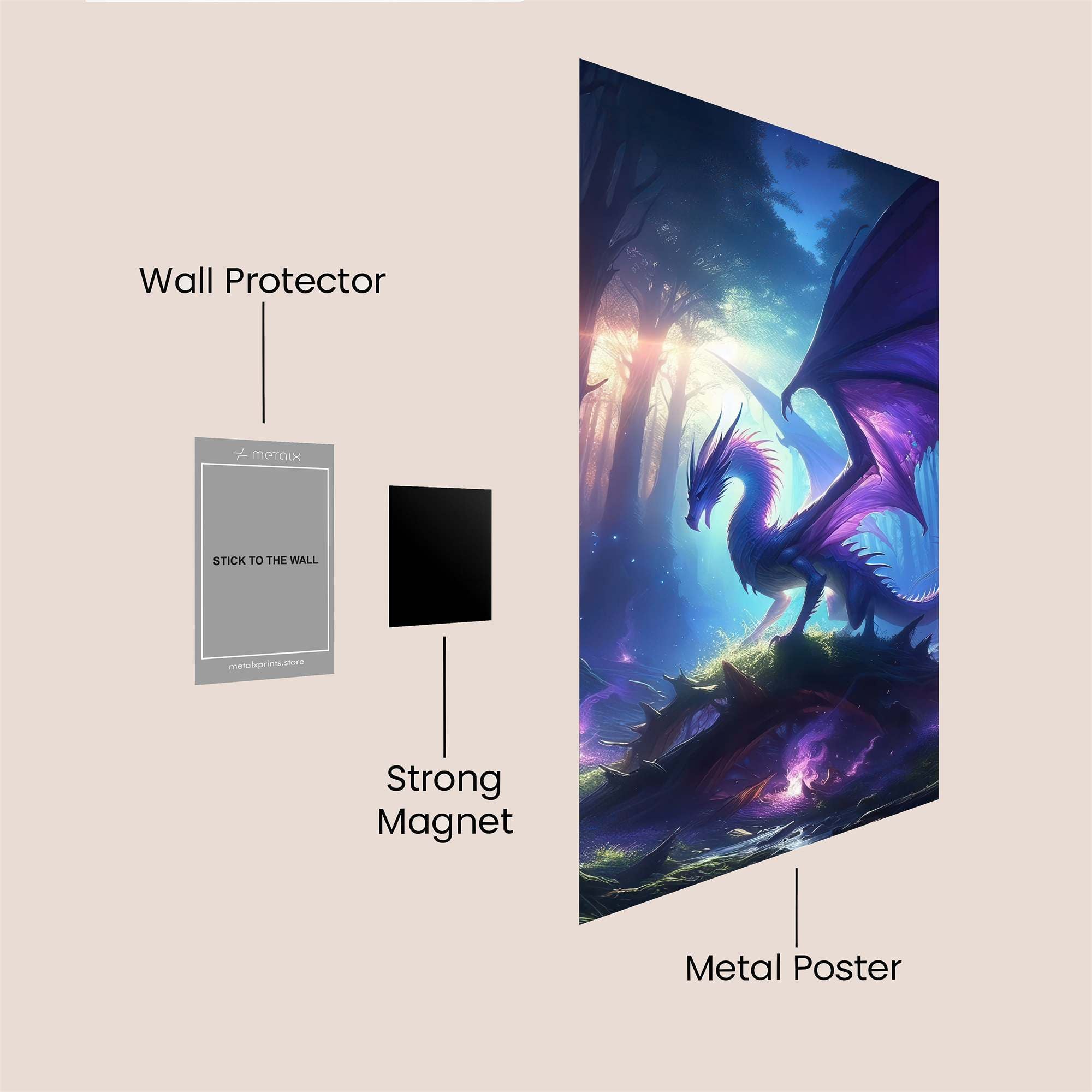Dragon Radiant Safe Wall Magnetic / M
