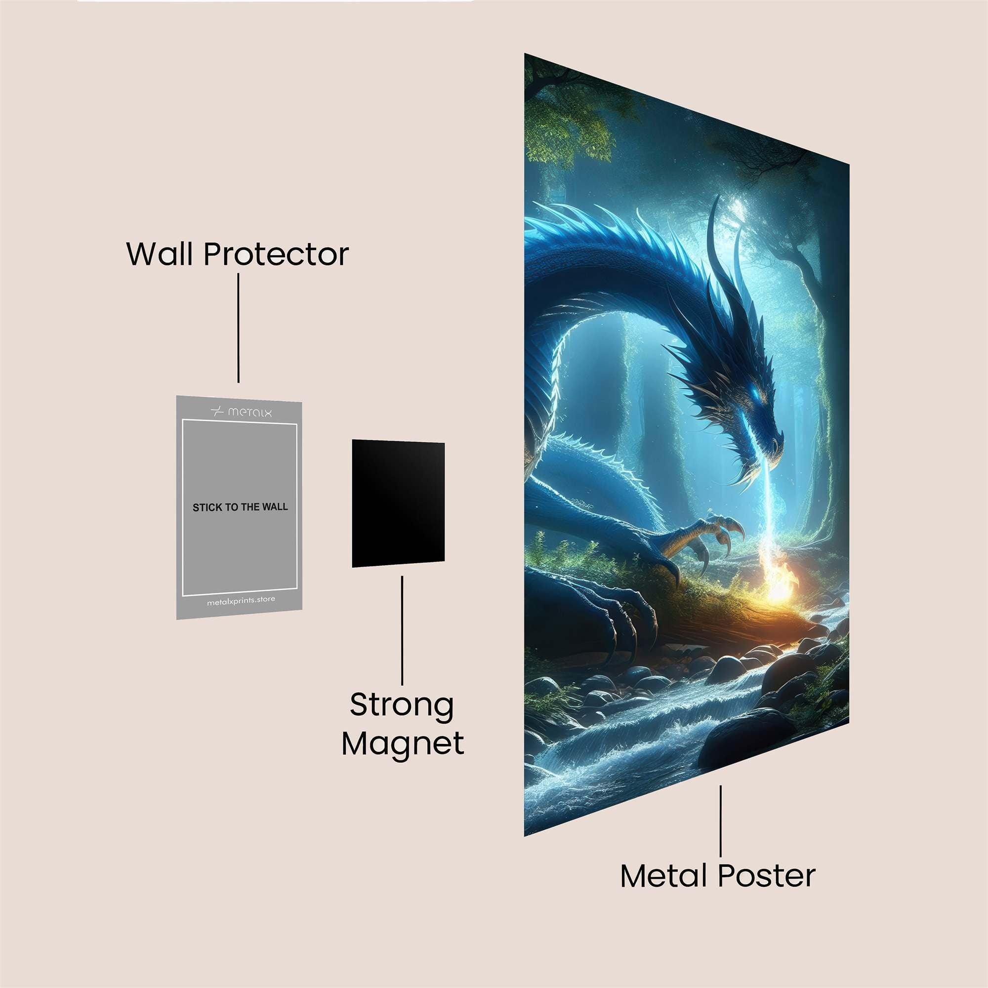 Dragon Enigma Safe Wall Magnetic / M