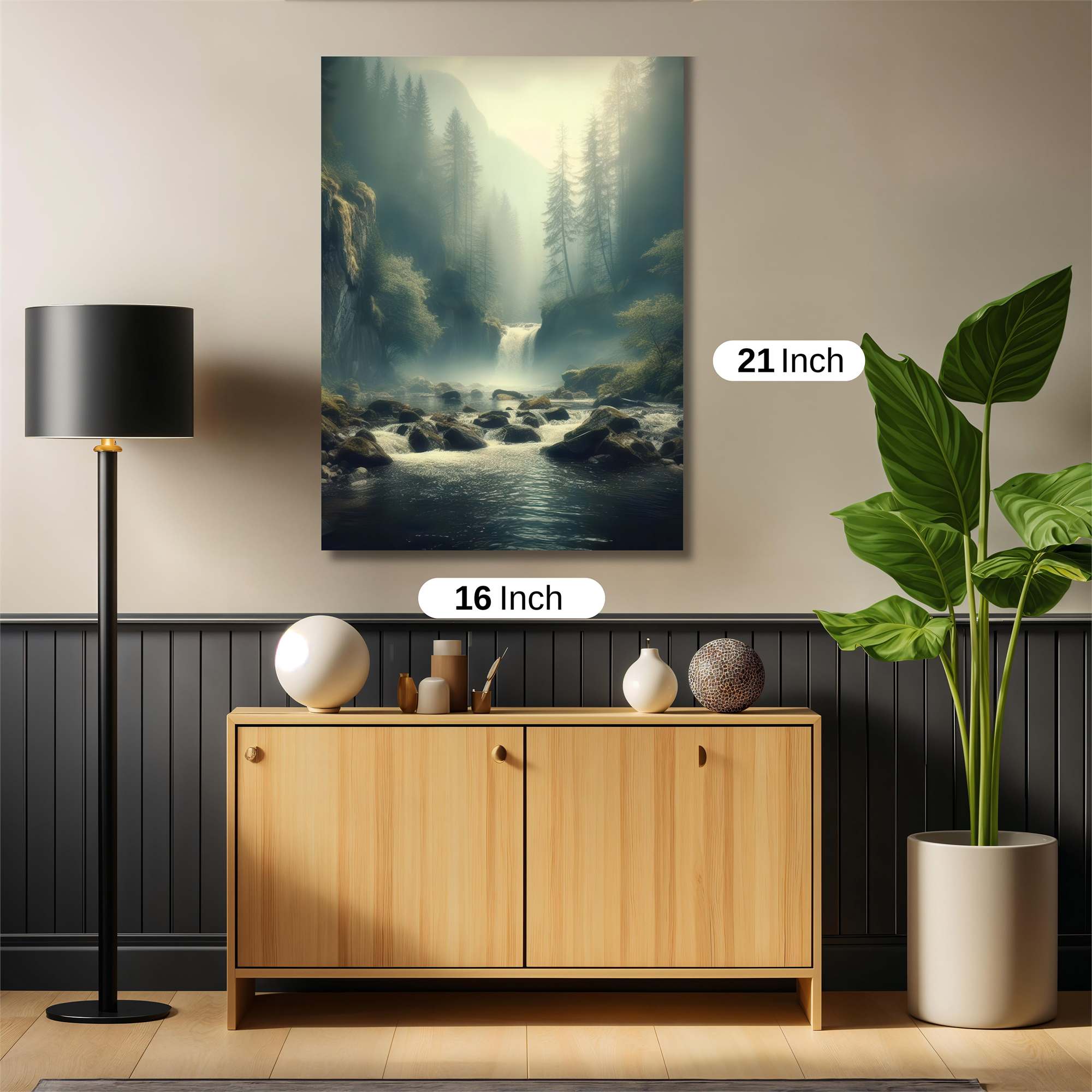 Mystic Waterfall Safe Wall Magnetic / M