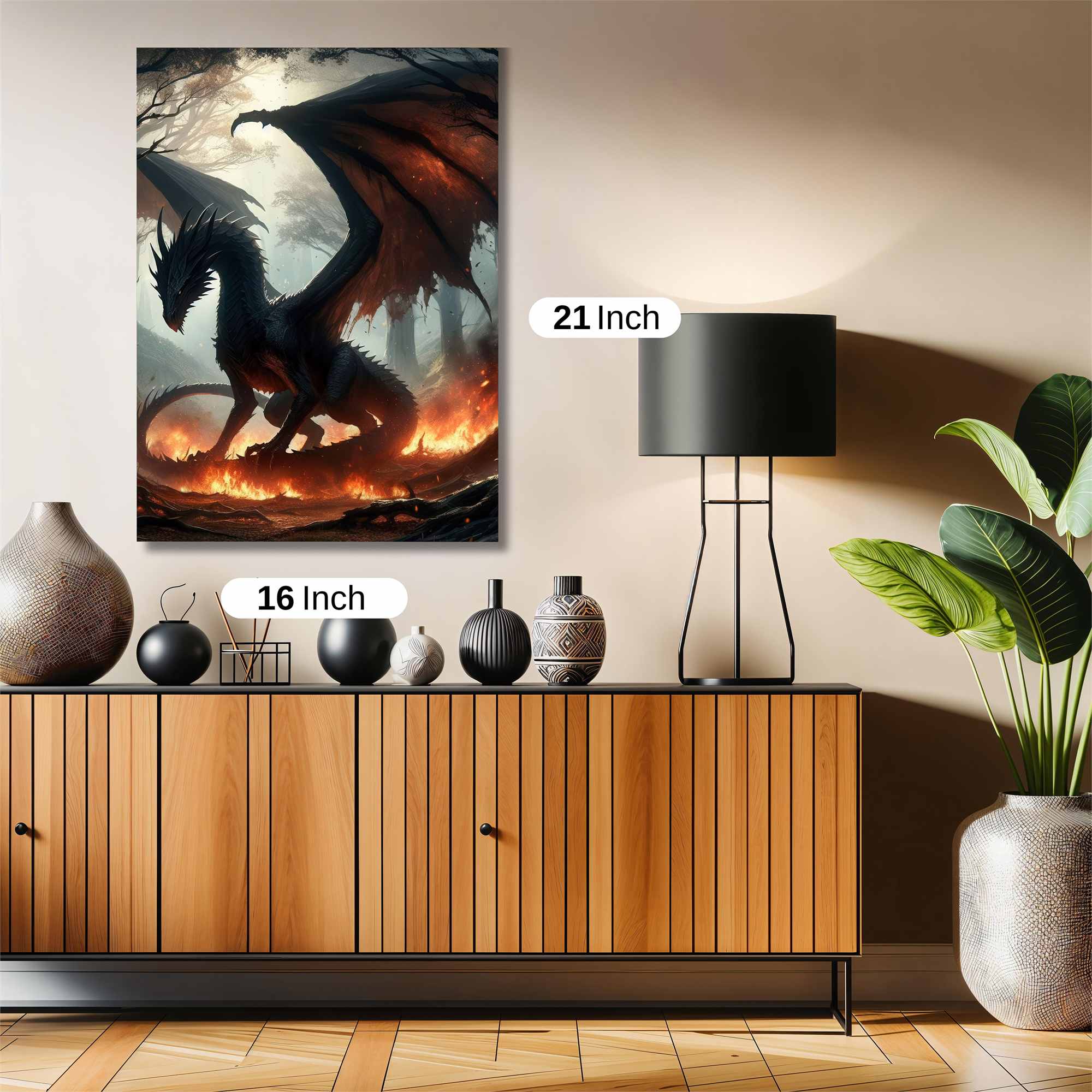 Dragon Blaze Safe Wall Magnetic / M