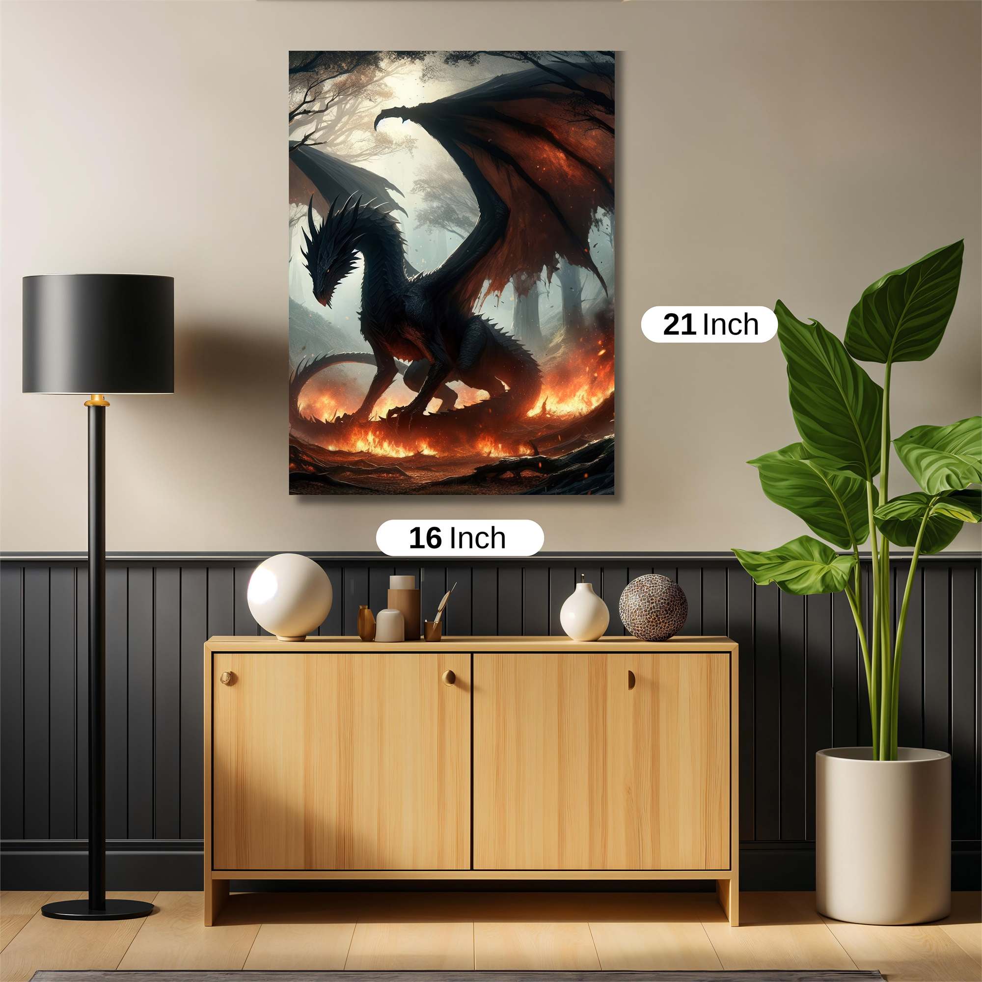 Dragon Blaze Safe Wall Magnetic / M