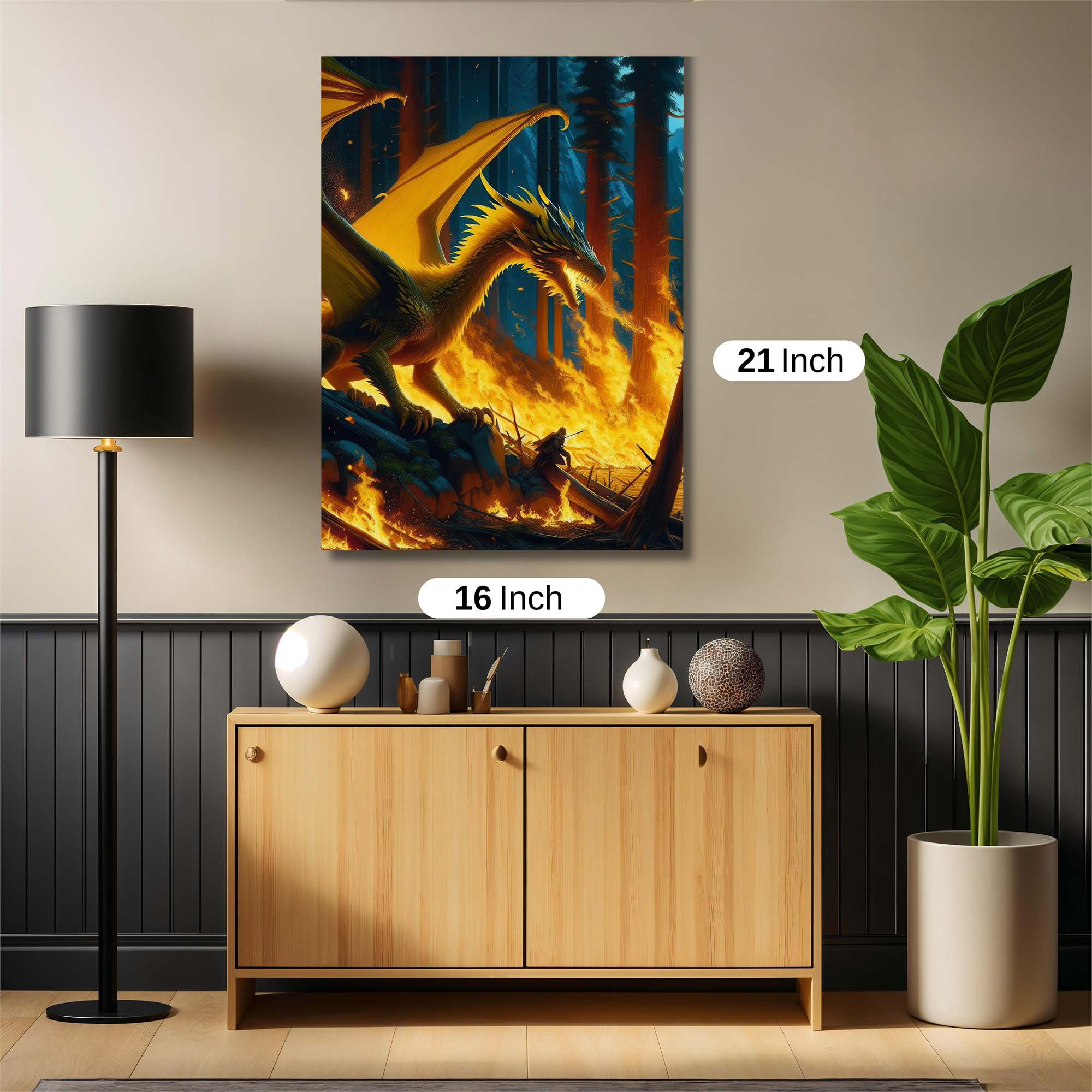 Dragon Blaze Safe Wall Magnetic / M