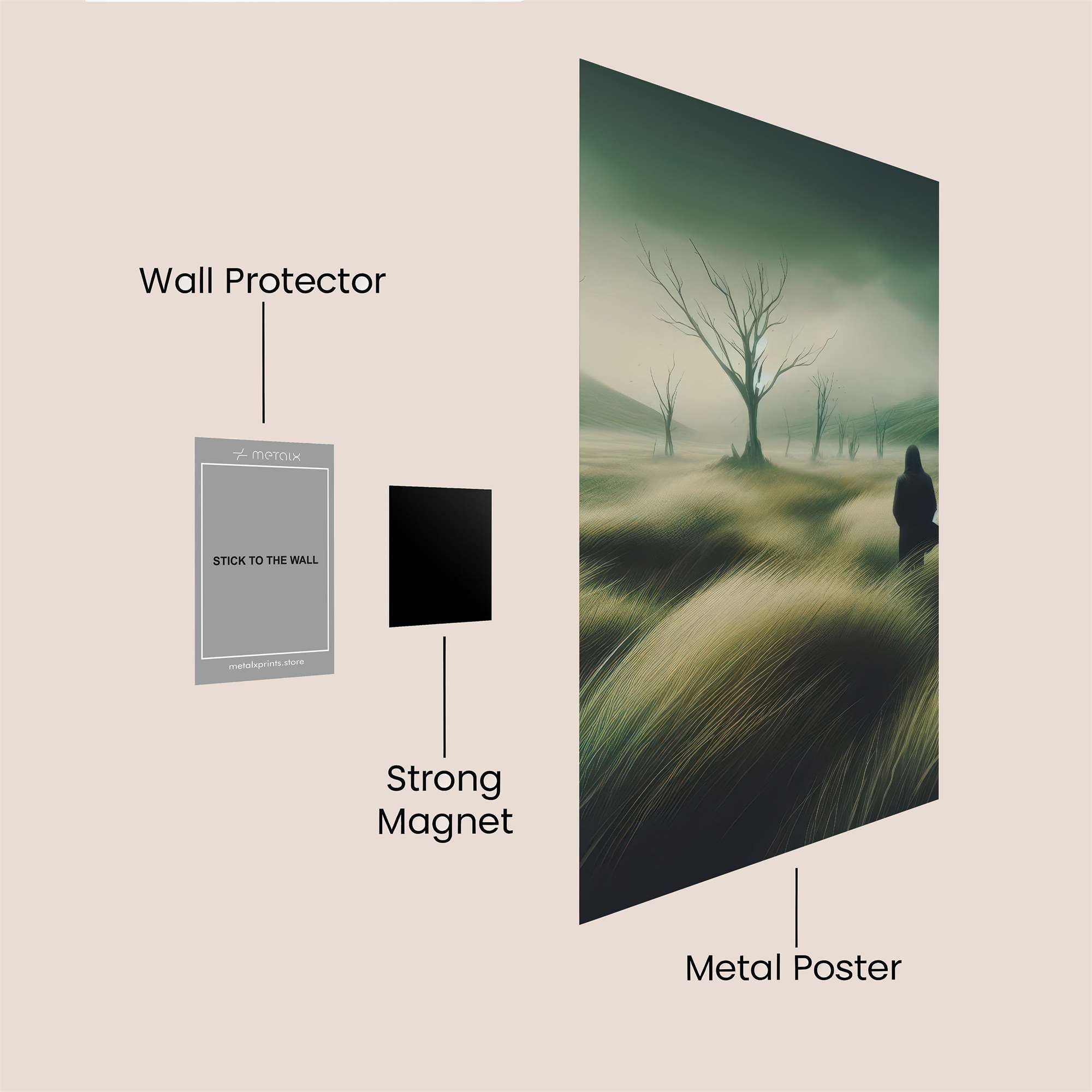 Wanderer's Lament Safe Wall Magnetic / M