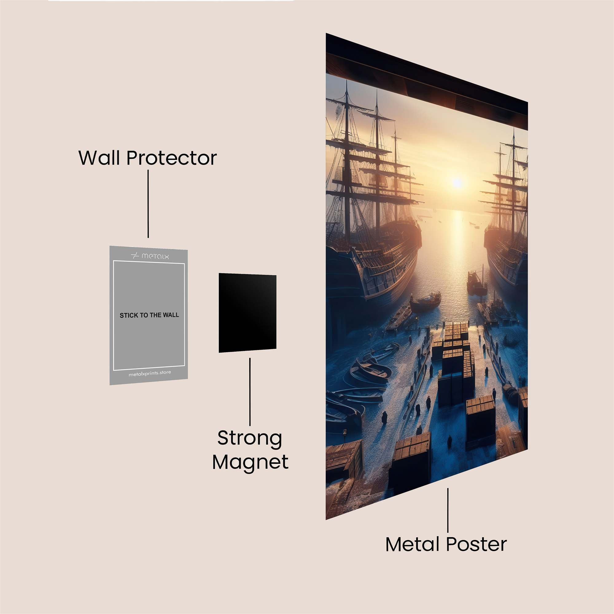 Sunset Serenity Safe Wall Magnetic / M