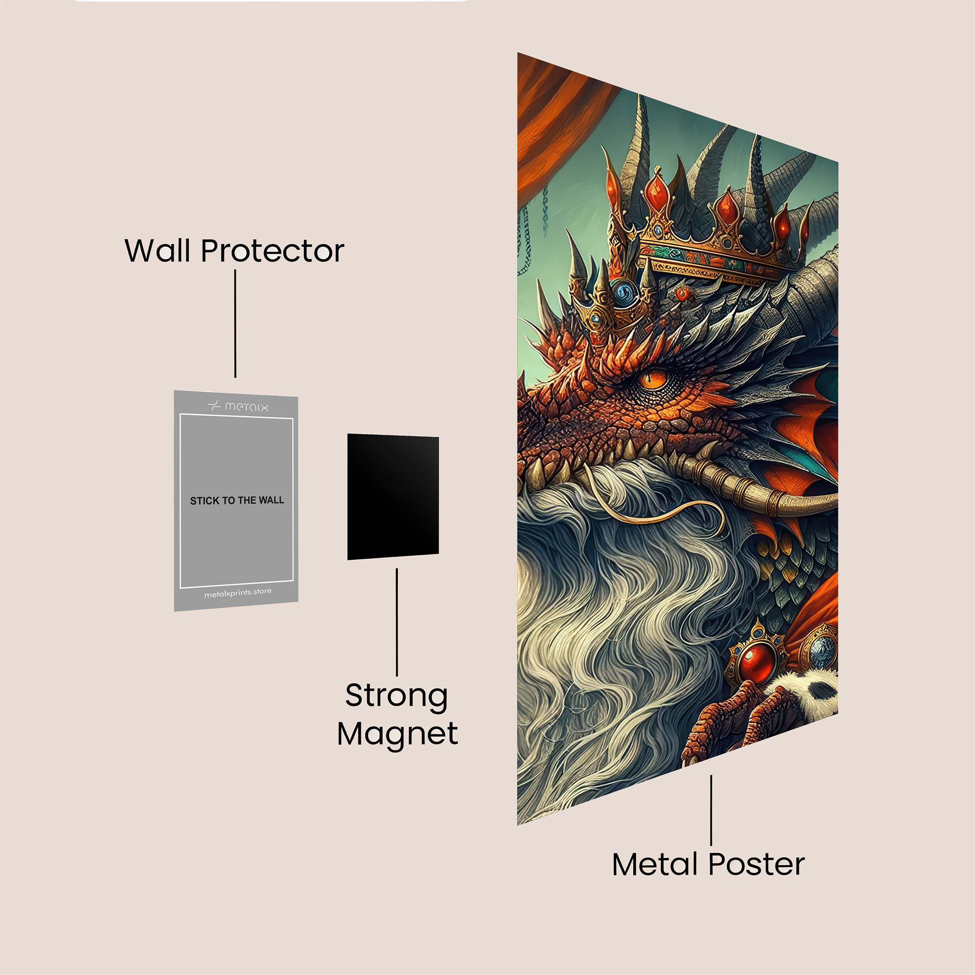 Dragon Monarch Safe Wall Magnetic / M