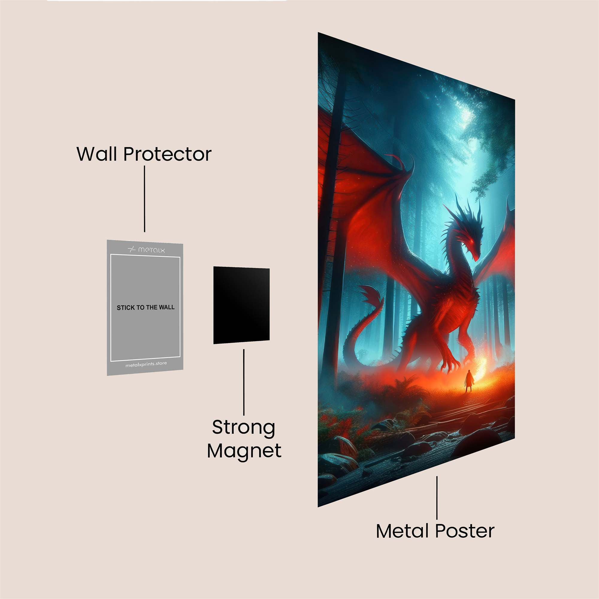 Dragon Enigma Safe Wall Magnetic / M
