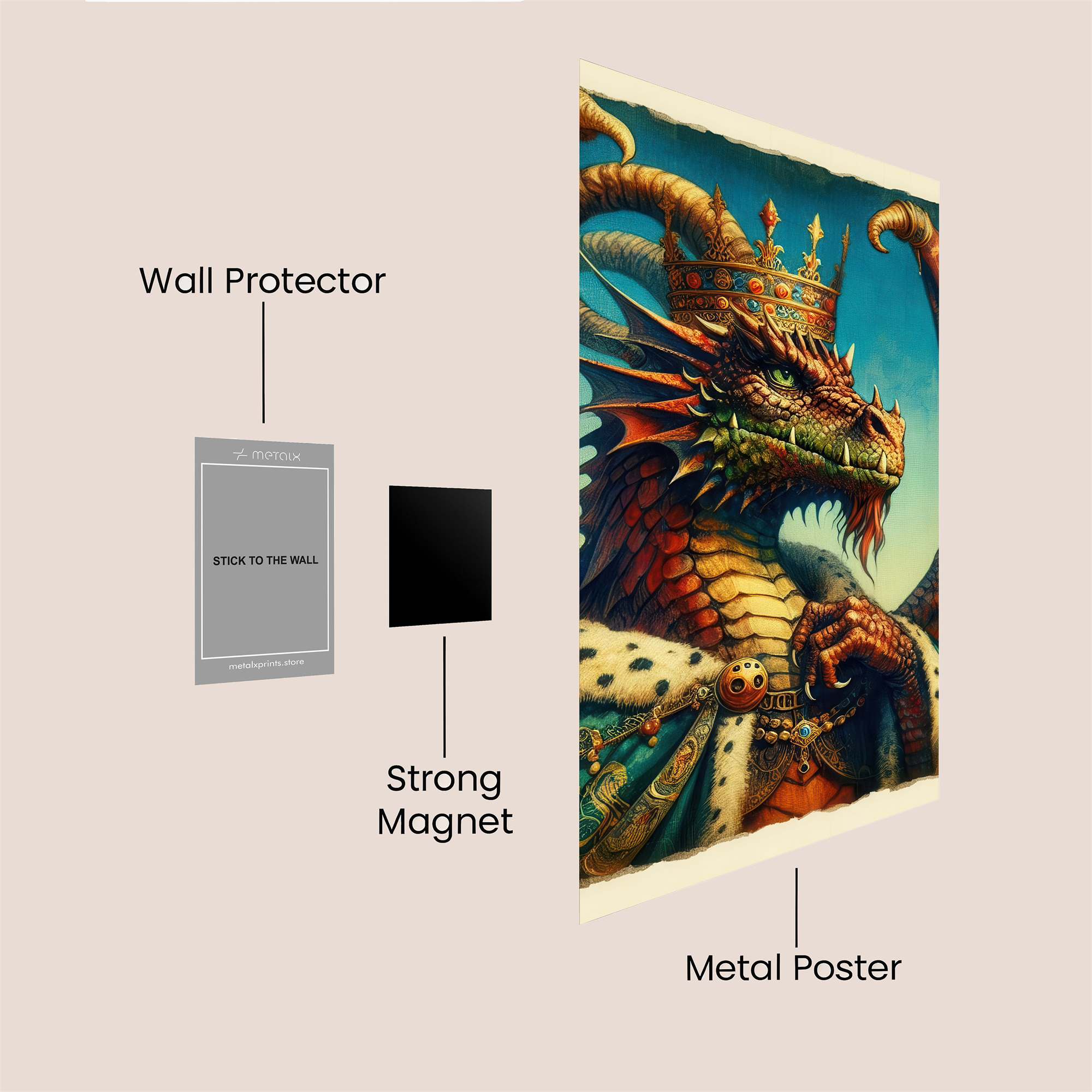 Dragon Regal Safe Wall Magnetic / M