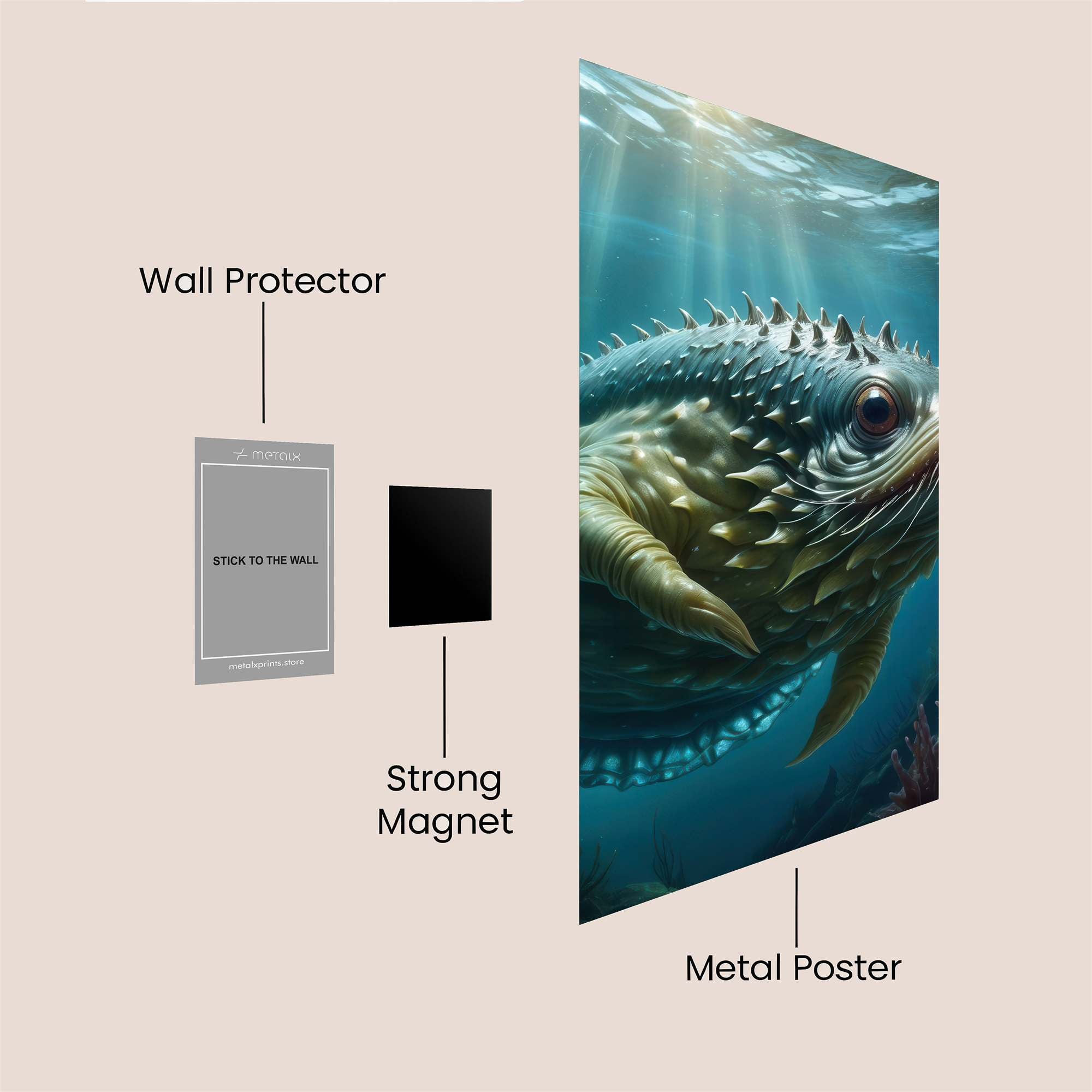 Spiny Serenity Safe Wall Magnetic / M