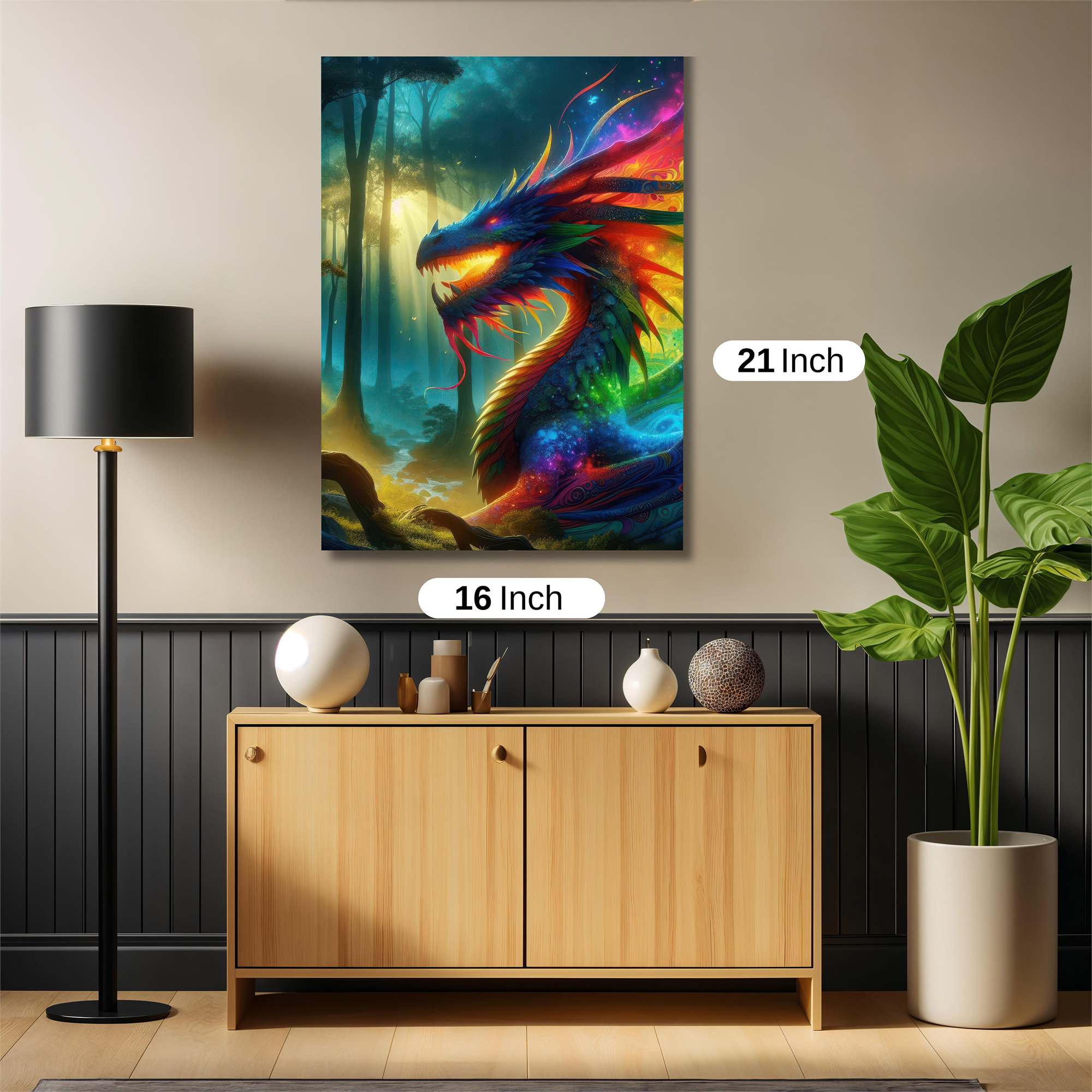 Aurora Dragon Safe Wall Magnetic / M