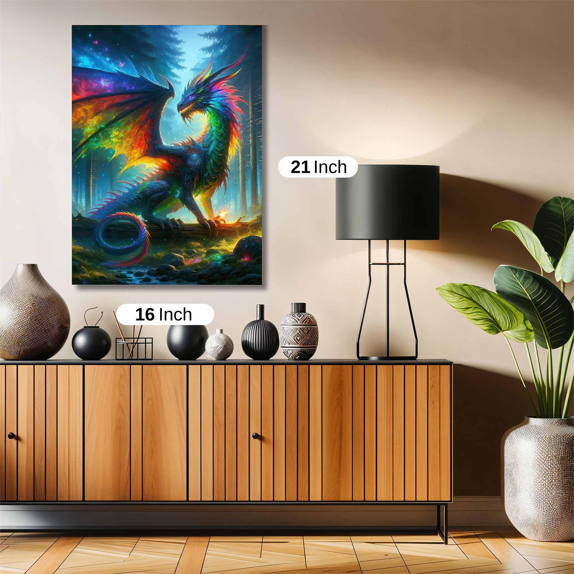 Aurora Dragon Safe Wall Magnetic / M